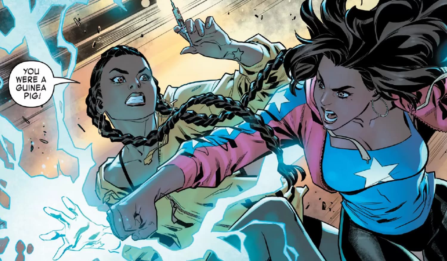 AMERICA CHAVEZ: MADE IN THE USA #5 panel by Kalinda Vazquez, Carlos Gómez, and Jesus Aburtov
