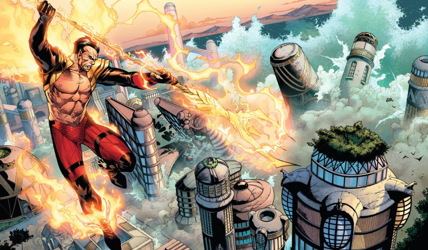 AVENGERS VS X-MEN (2012) #8 panel by Adam Kubert , John Dell and Laura Martin