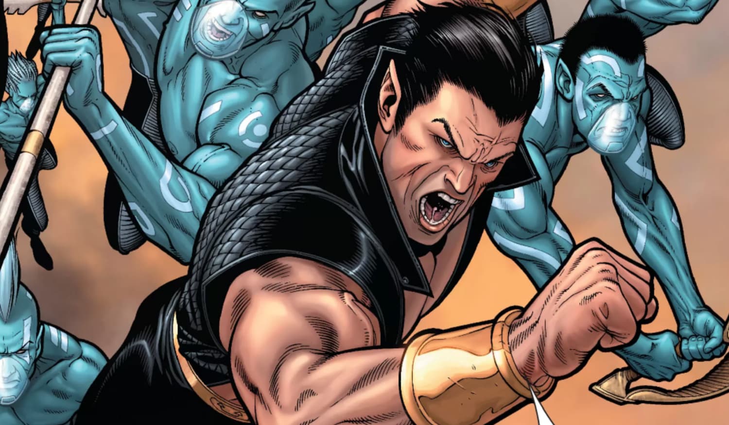 CIVIL WAR (2006) #7 panel by Steve McNiven, Dexter Vines and Morry Hollowell