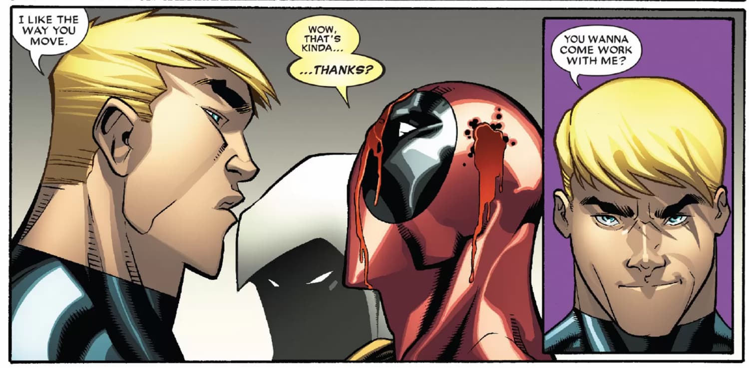 DEADPOOL (2008) #27 panel by Daniel Way, Carlo Barberi, Walden Wong, and Marte Gracia