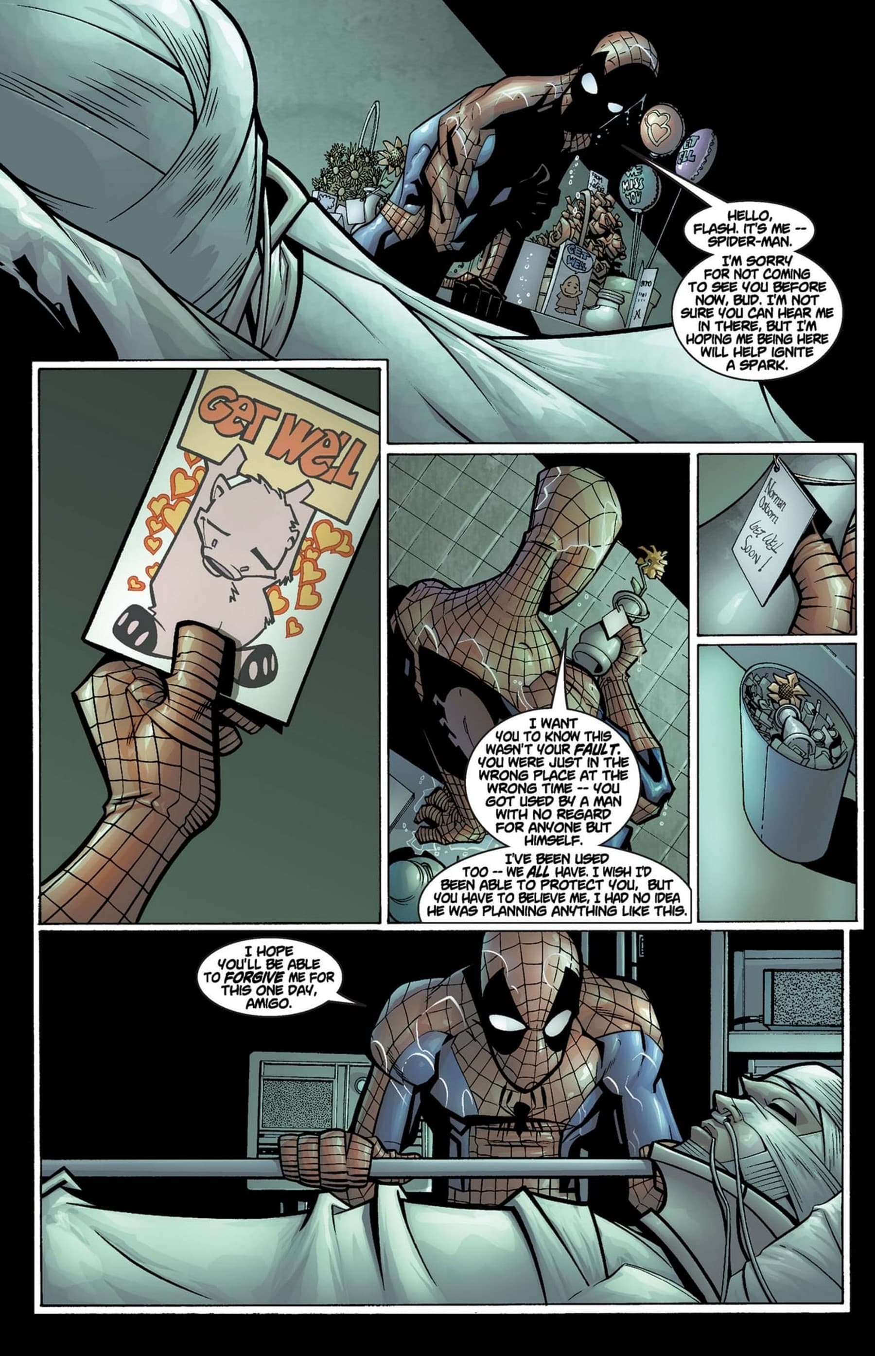 PETER PARKER: SPIDER-MAN (1999) #44 page by Paul Jenkins and Humberto Ramos