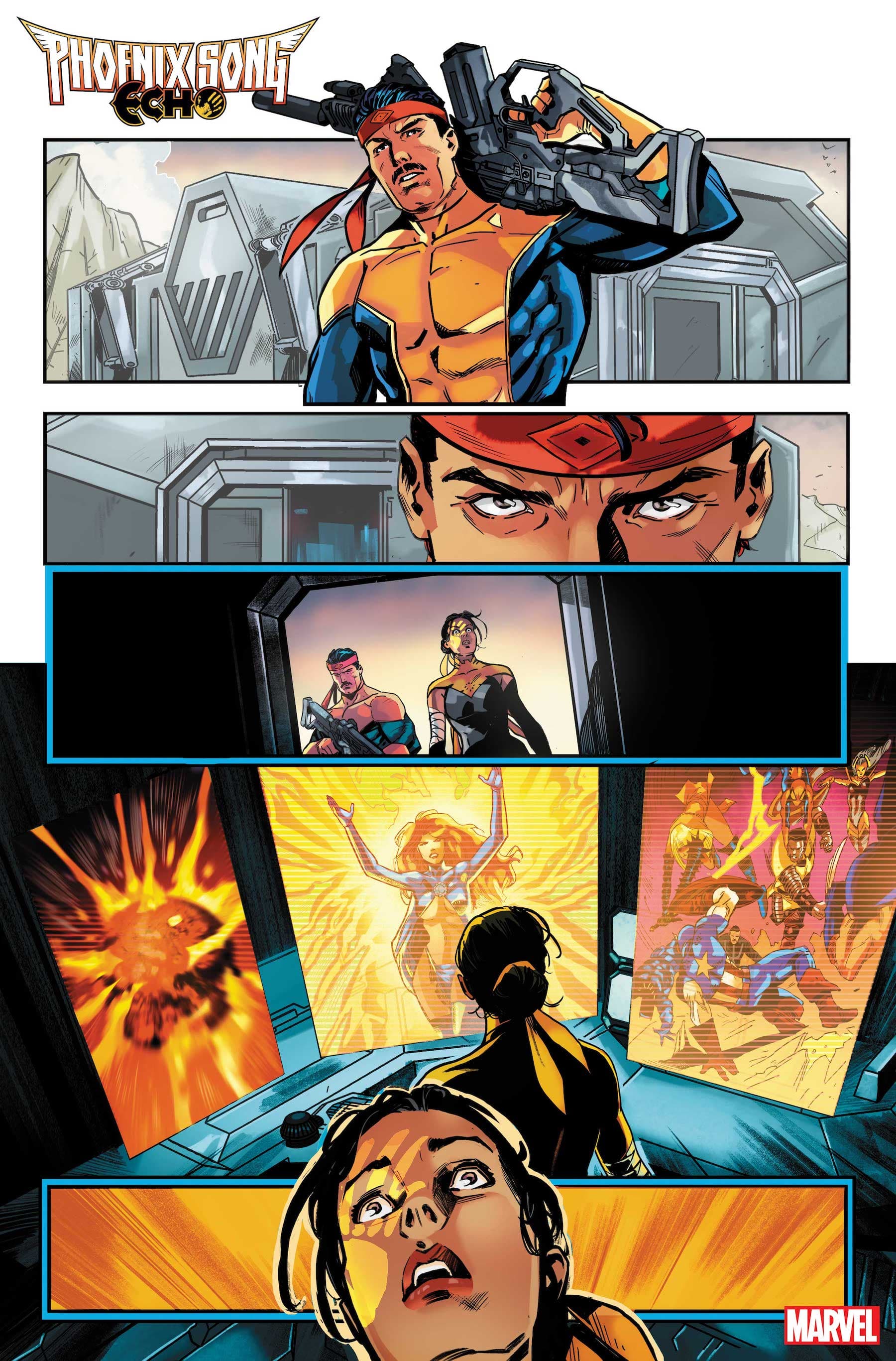 PHOENIX SONG: ECHO #1 preview art by Luca Maresca with colors by Carlos Lopez