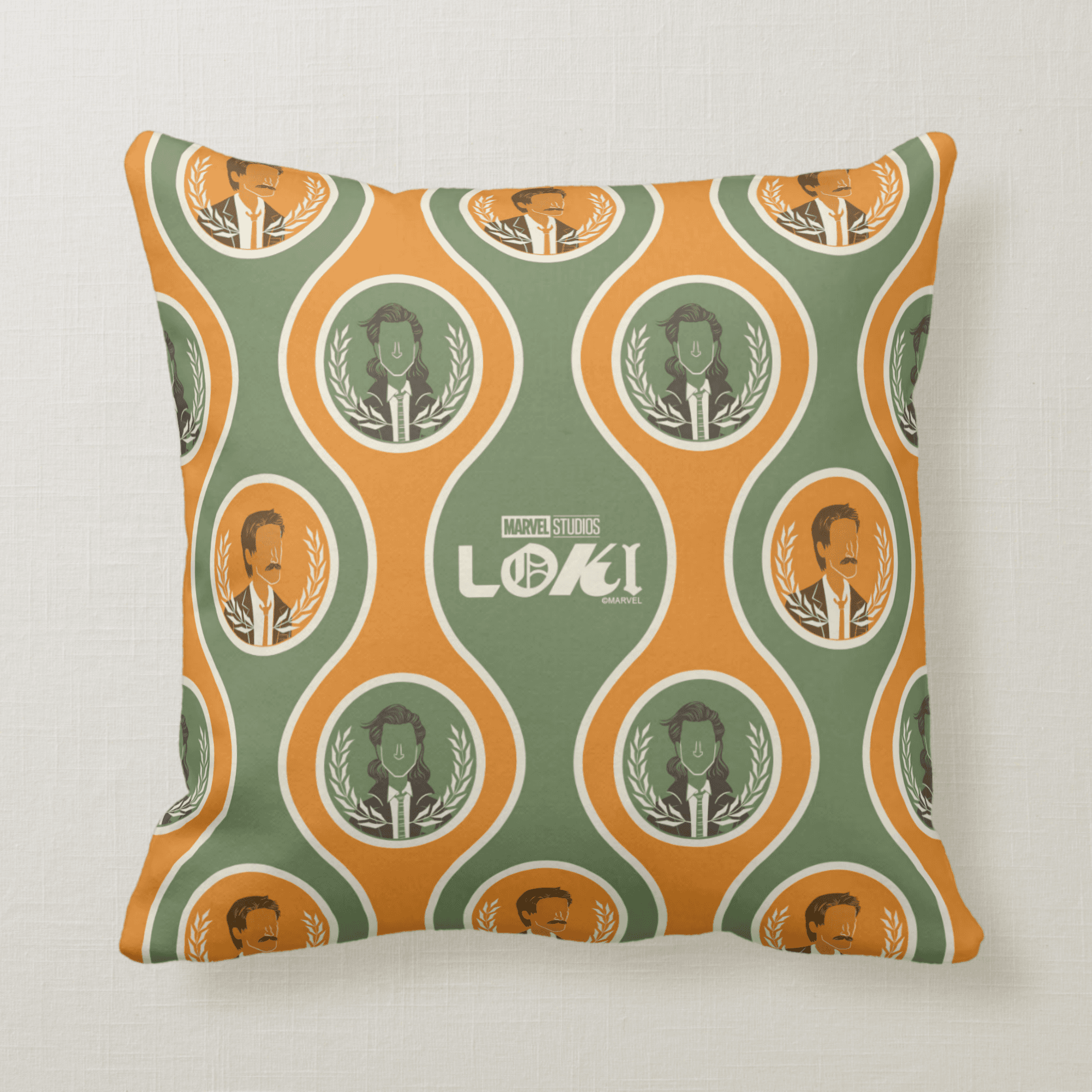 <a href=https://www.amazon.com/Marvel-Mobius-Print-Pillow-Multicolor/dp/B08XW62YX2>Loki and Mobius Pillow</a> / Amazon
