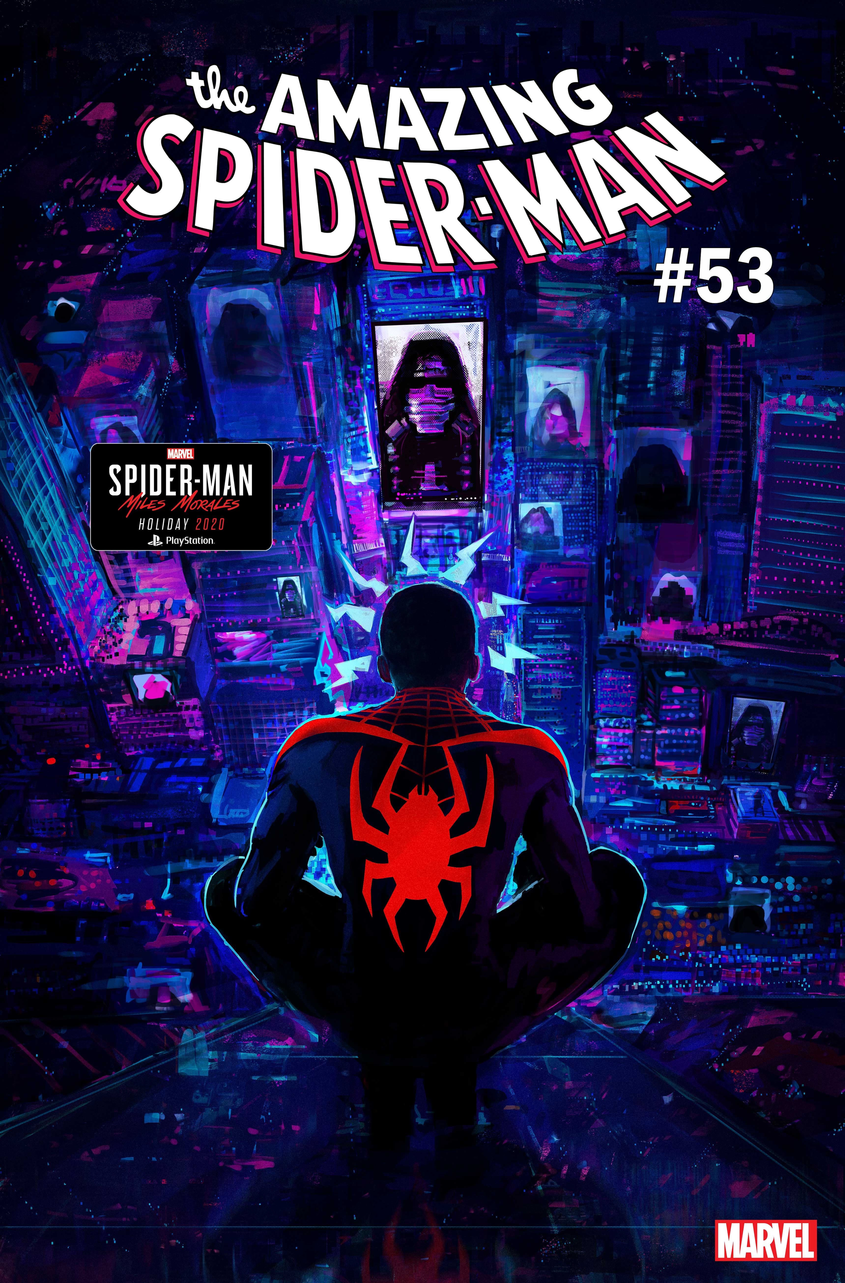 AMAZING SPIDER-MAN #53.LR cover by Insomniac Games art director Jason Hickey