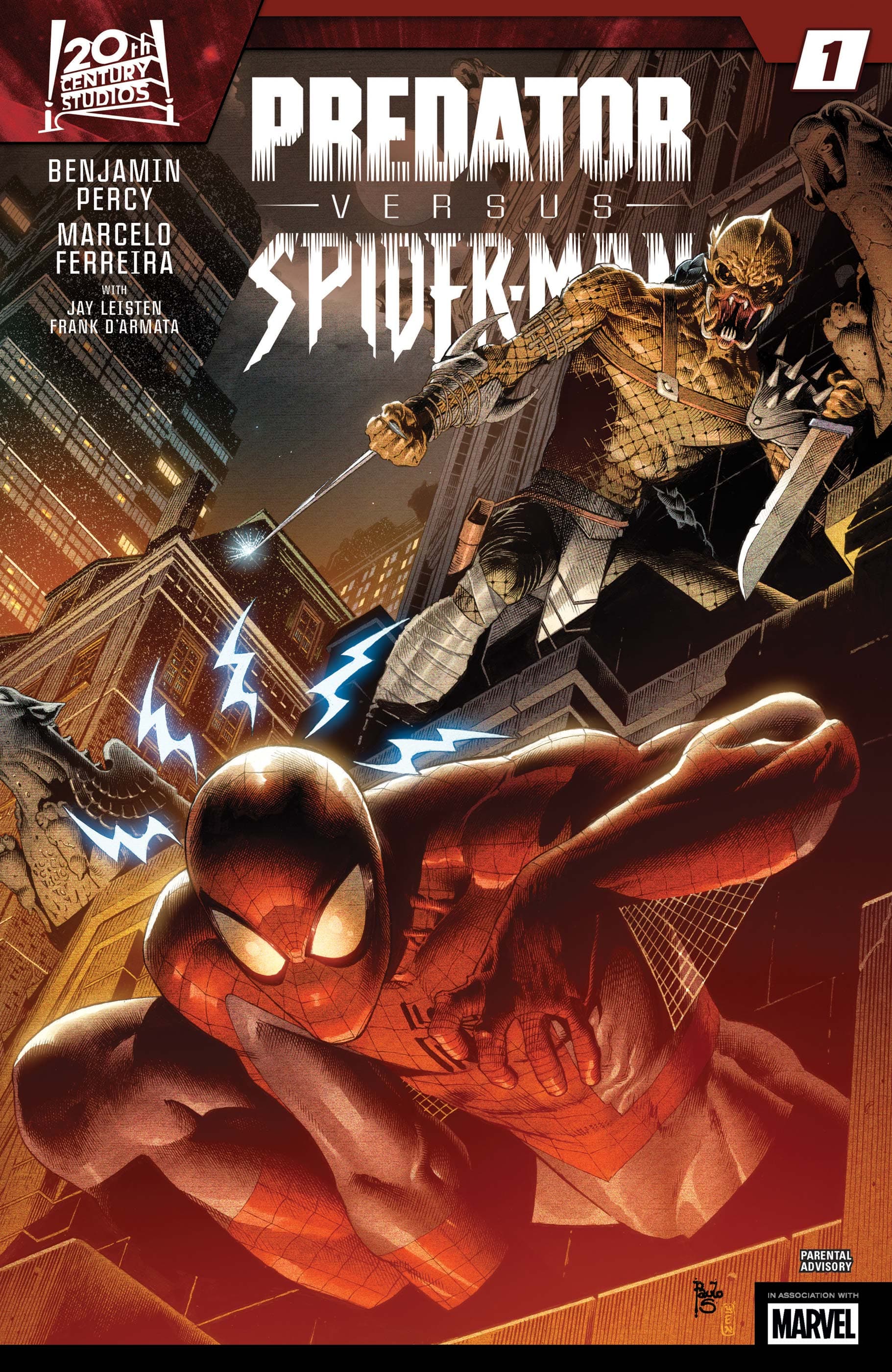 PREDATOR VS. SPIDER-MAN (2025) #1 cover by Paulo Siqueira