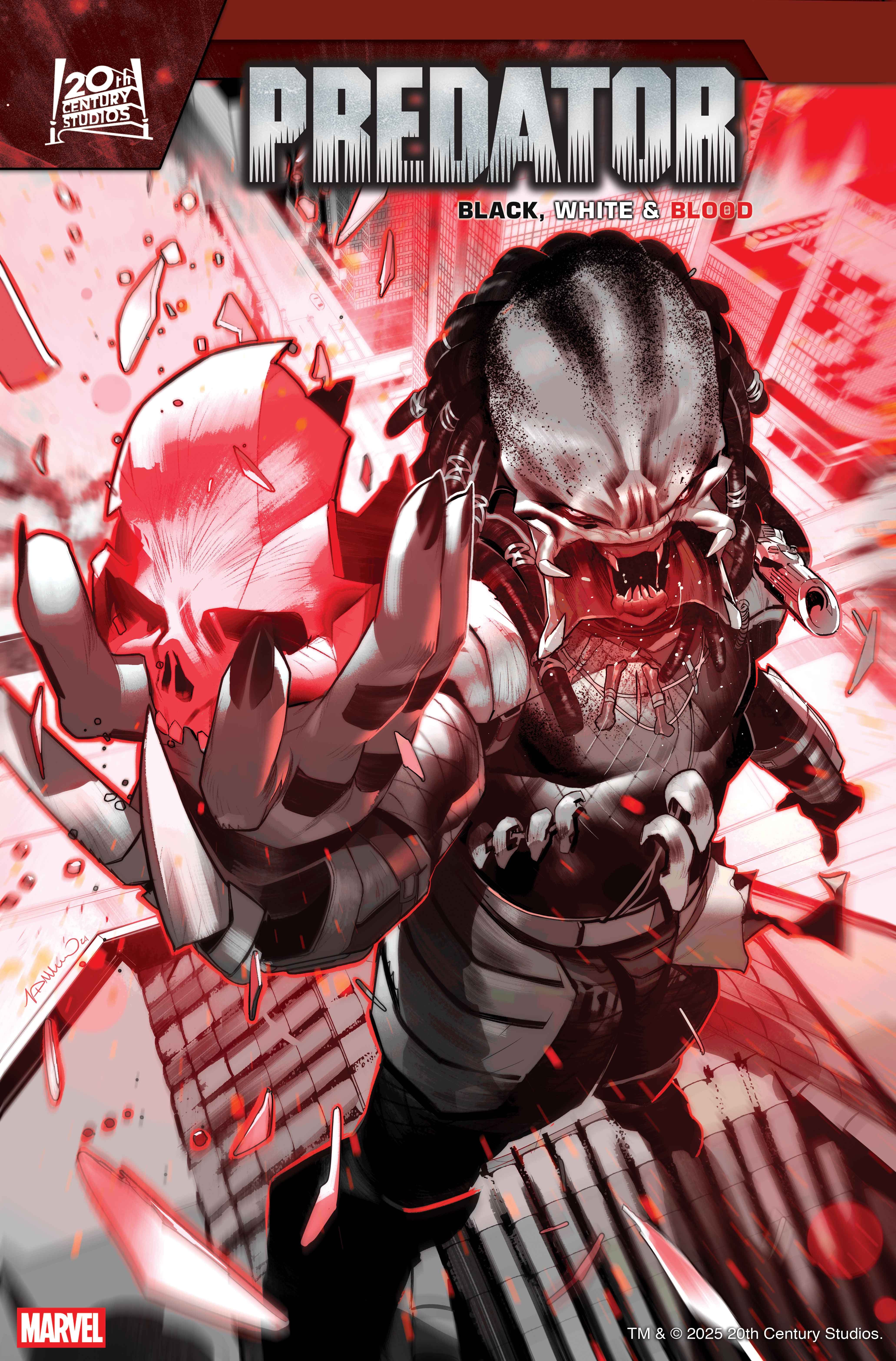 PREDATOR: BLACK, WHITE & BLOOD #1 Cover by SIMONE DI MEO