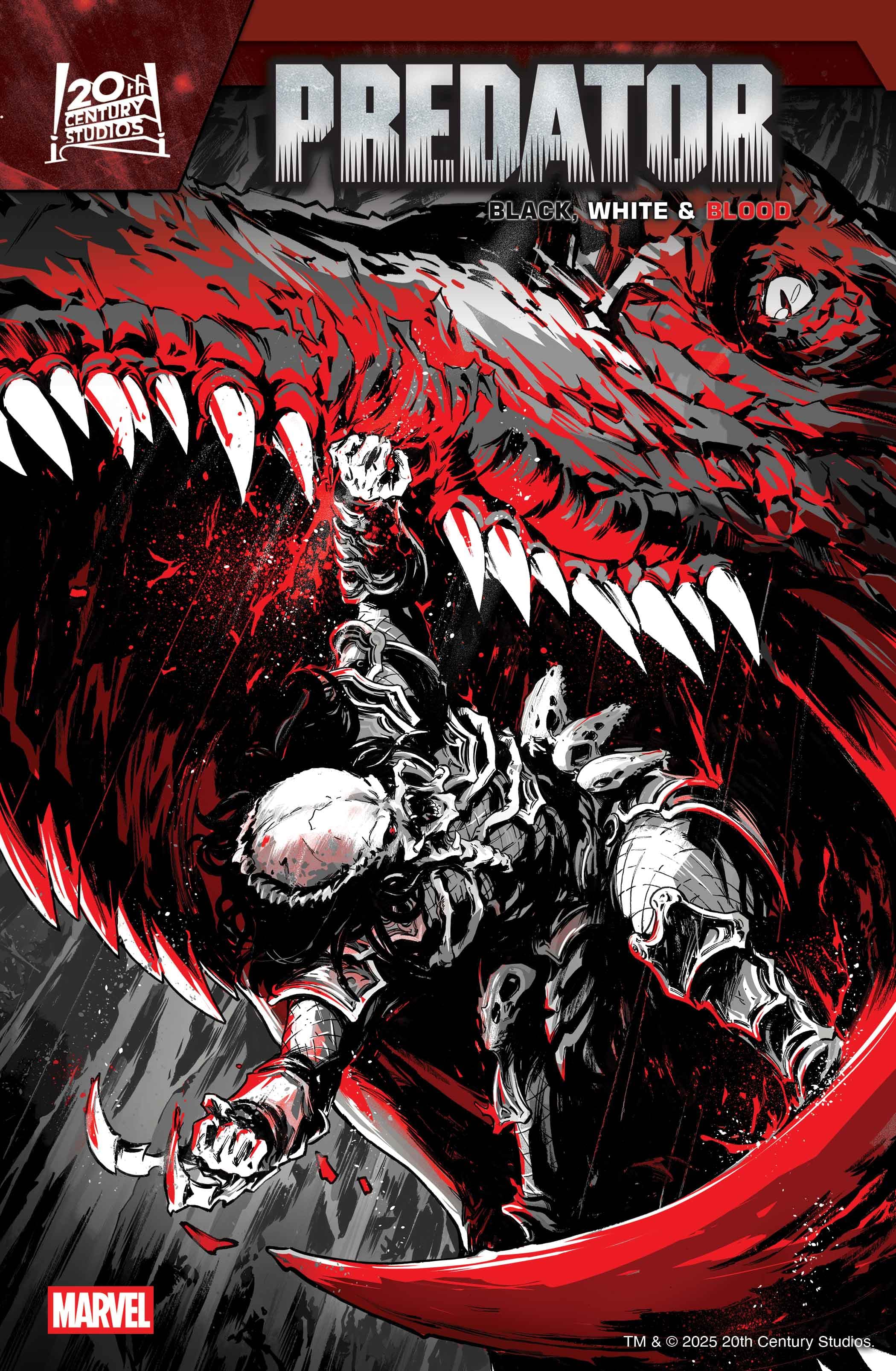 PREDATOR: BLACK, WHITE & BLOOD #1 Variant Cover by PAOLO VILLANELLI