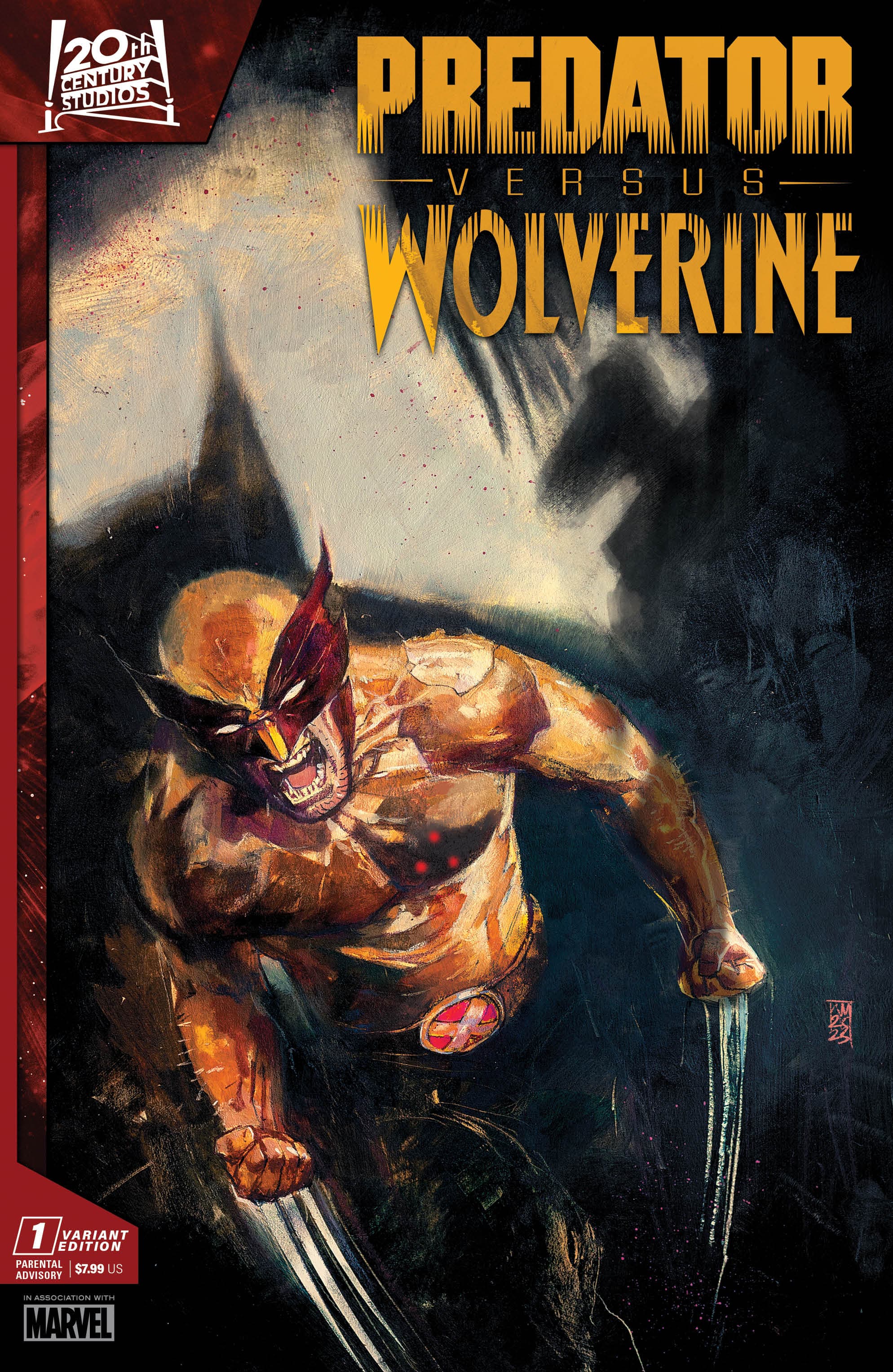 PREDATOR VS WOLVERINE #1 variant cover by Alex Maleev