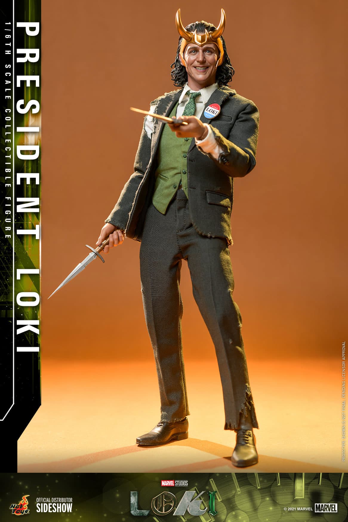 Hot Toys President Loki / shop it <a href=https://www.sideshow.com/collectibles/marvel-president-loki-hot-toys-909392>here</a>