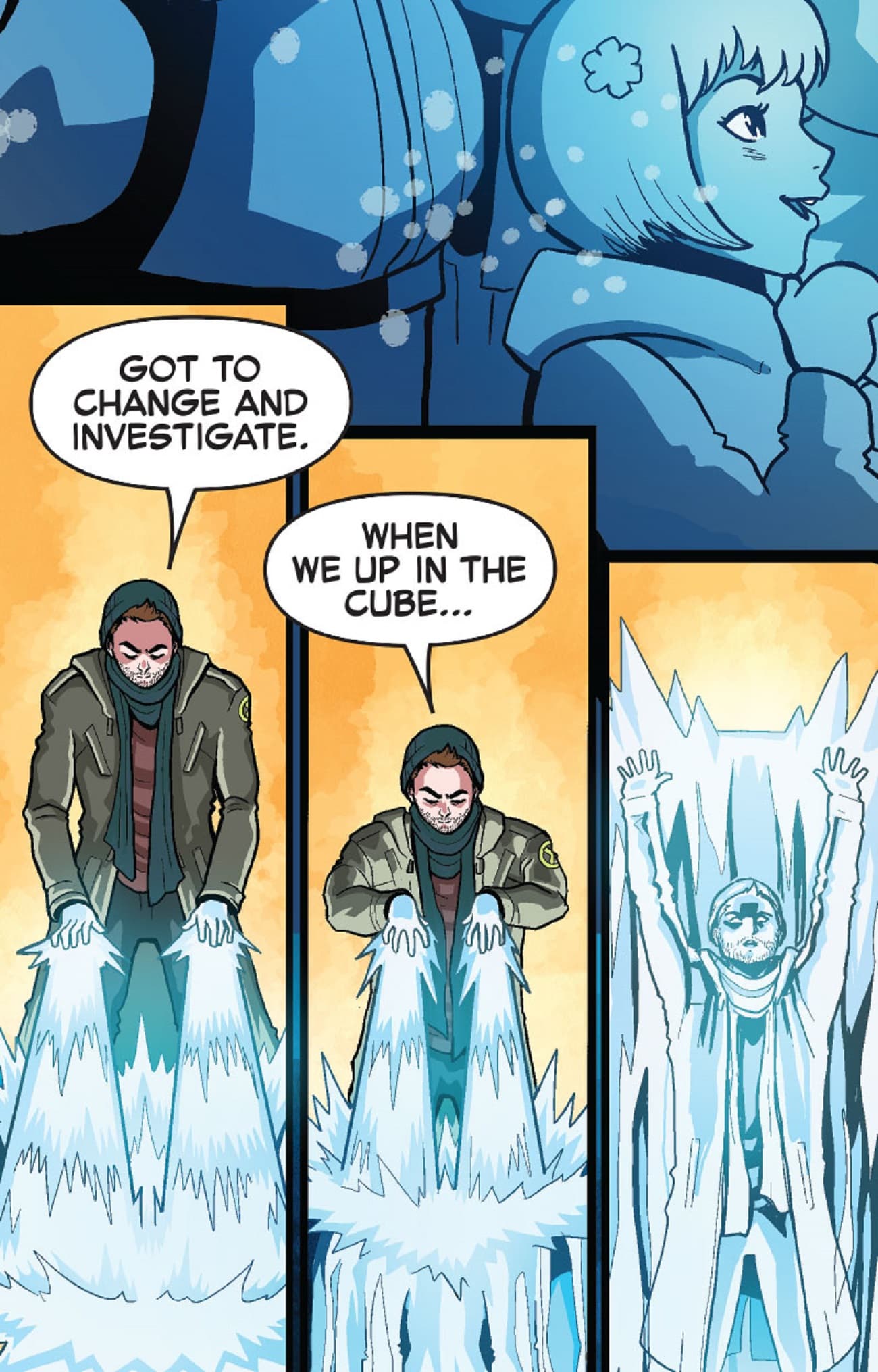 Iceman celebrates New Year's in Times Square.