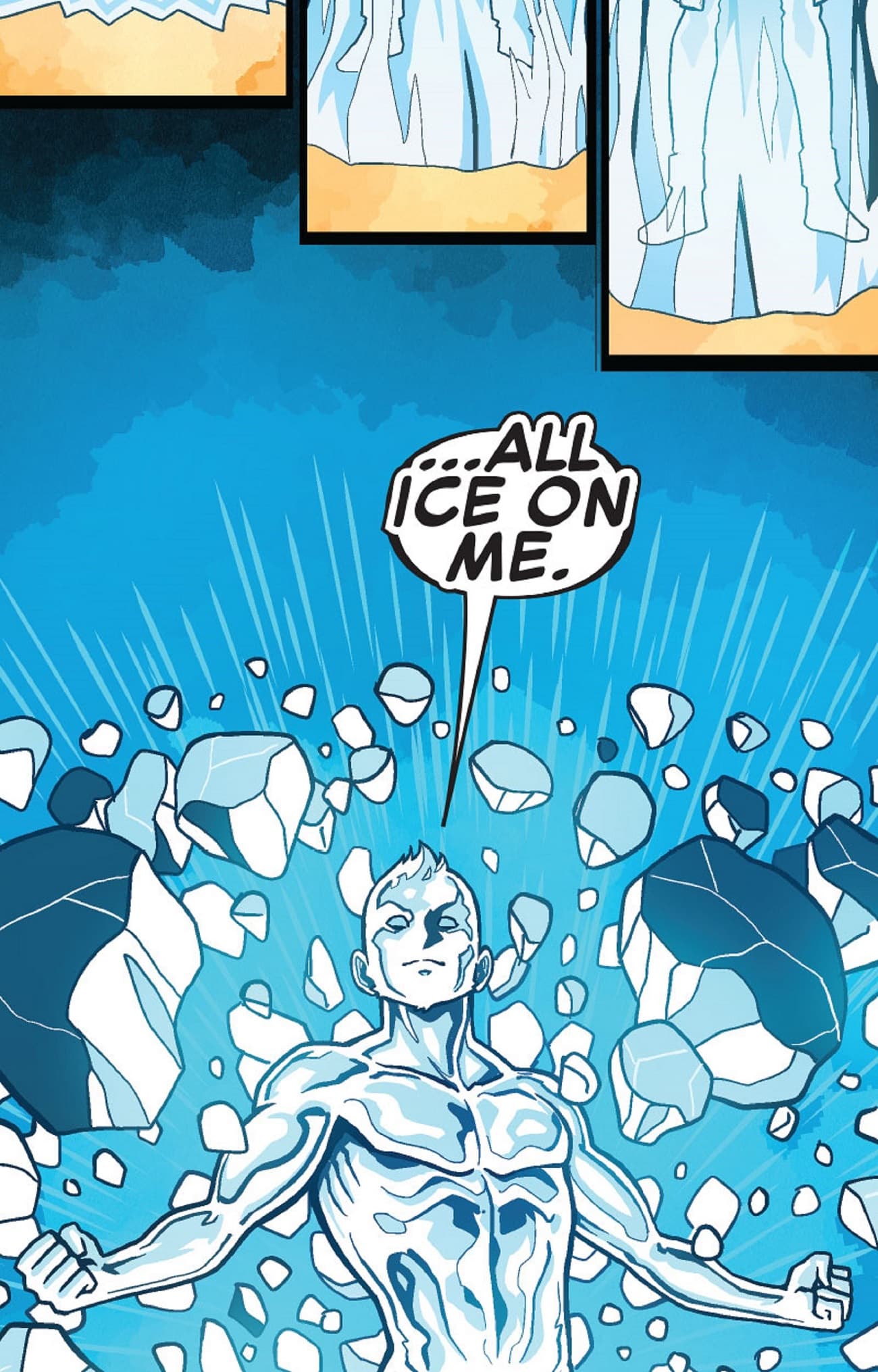 Iceman celebrates New Year's in Times Square.