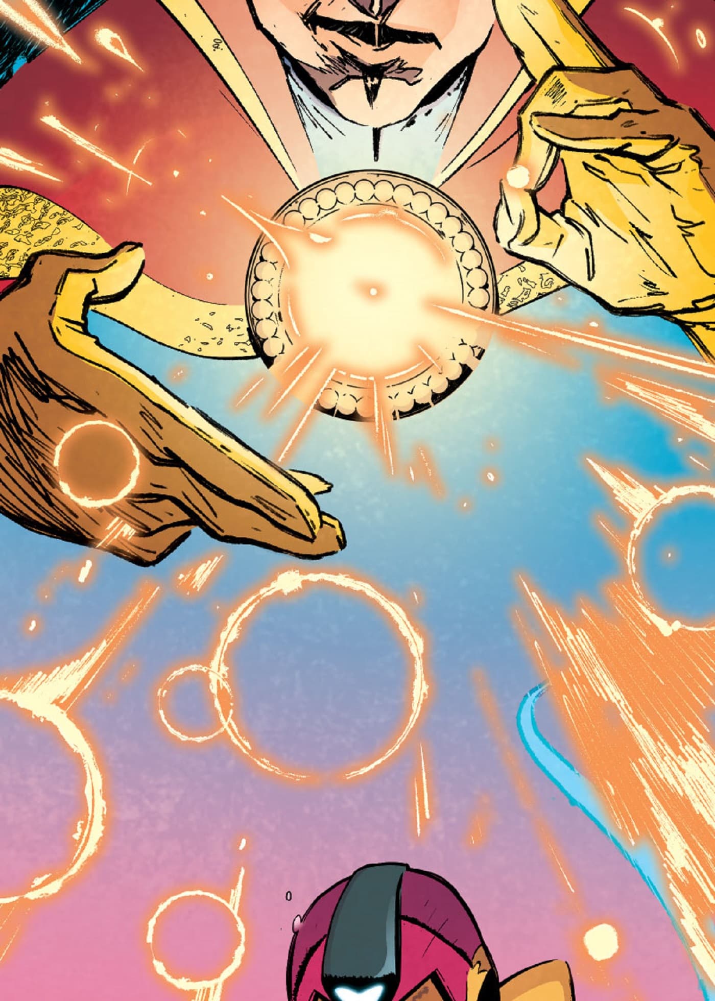 Doctor Strange casts a spell.