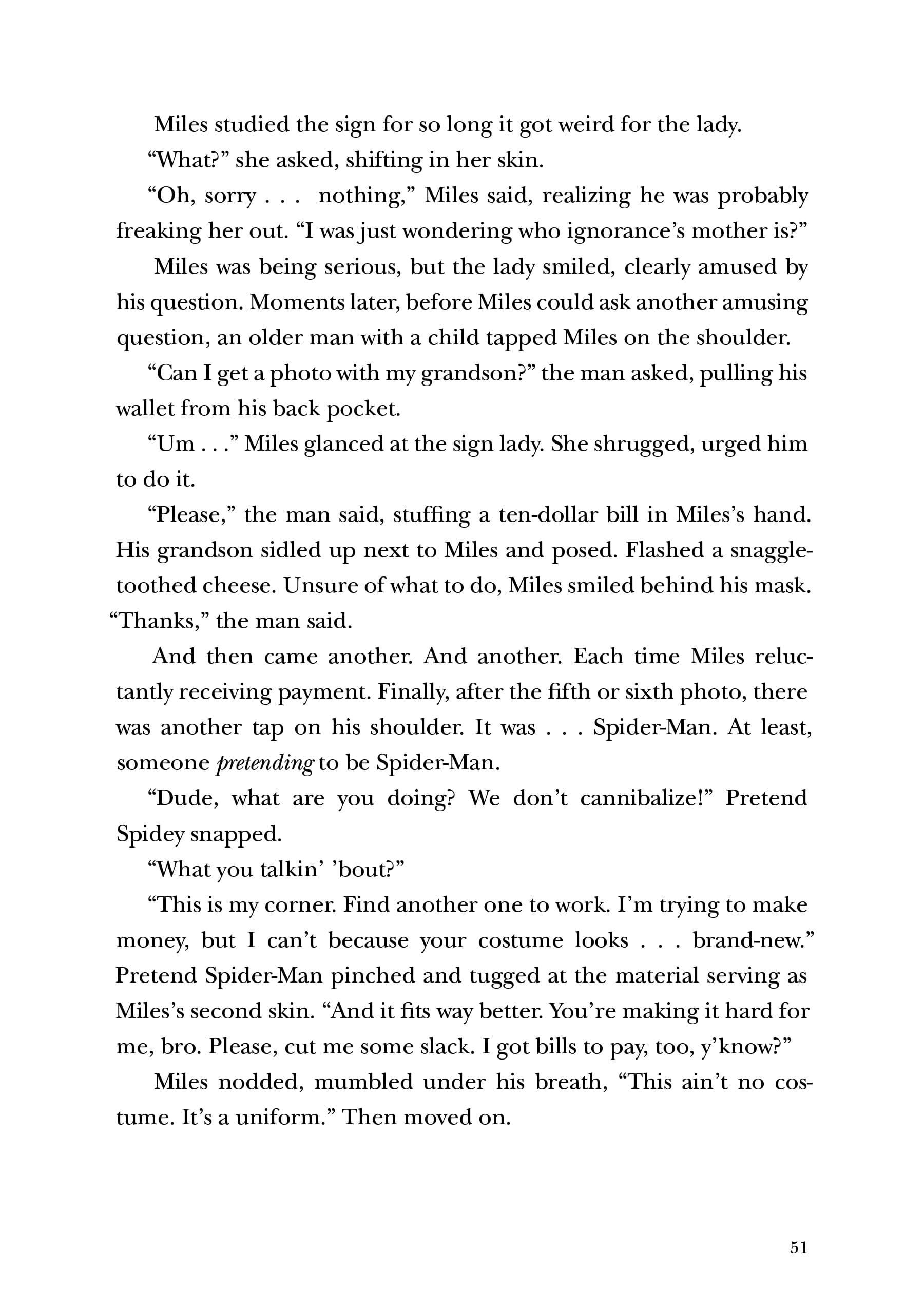 Excerpt from Miles Morales Suspended: A Spider-Man Novel.