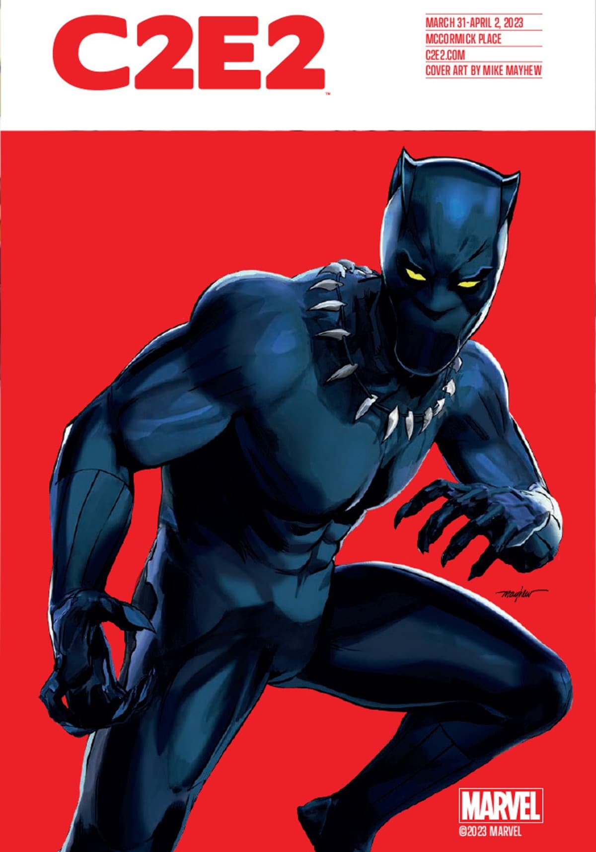 C2E2 2023 Program Guide Cover art by Mike Mayhew