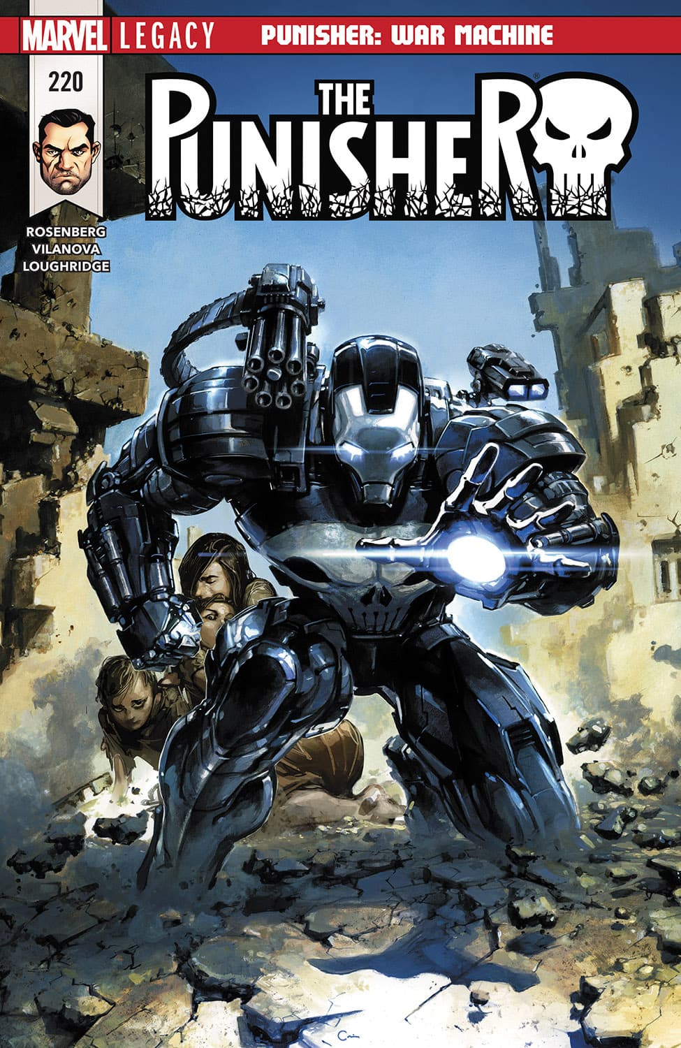  The Punisher (2016) #220 cover by Clayton Crain