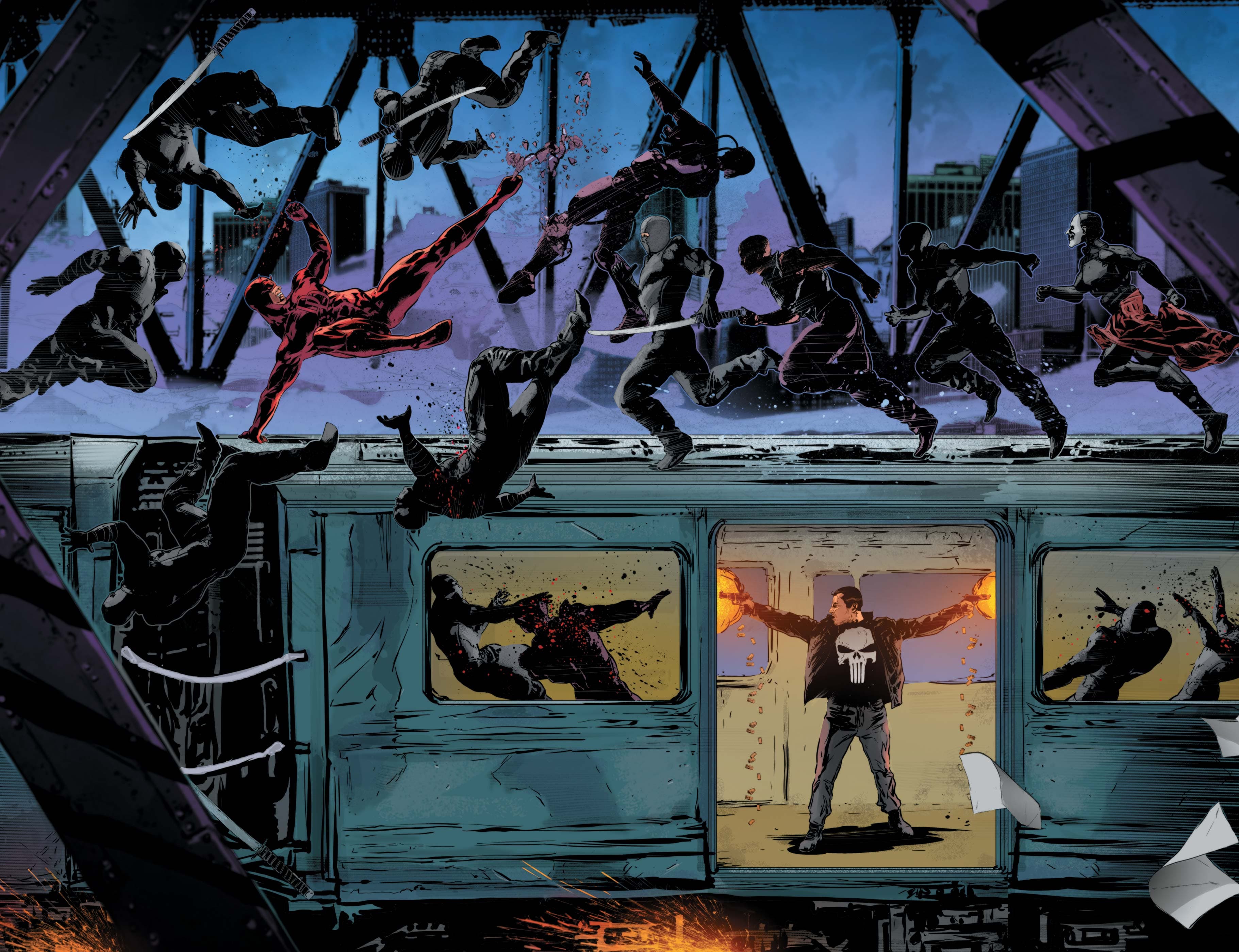 THE PUNISHER (2018) #3 artwork by Szymon Kudranski and Antonio Fabela