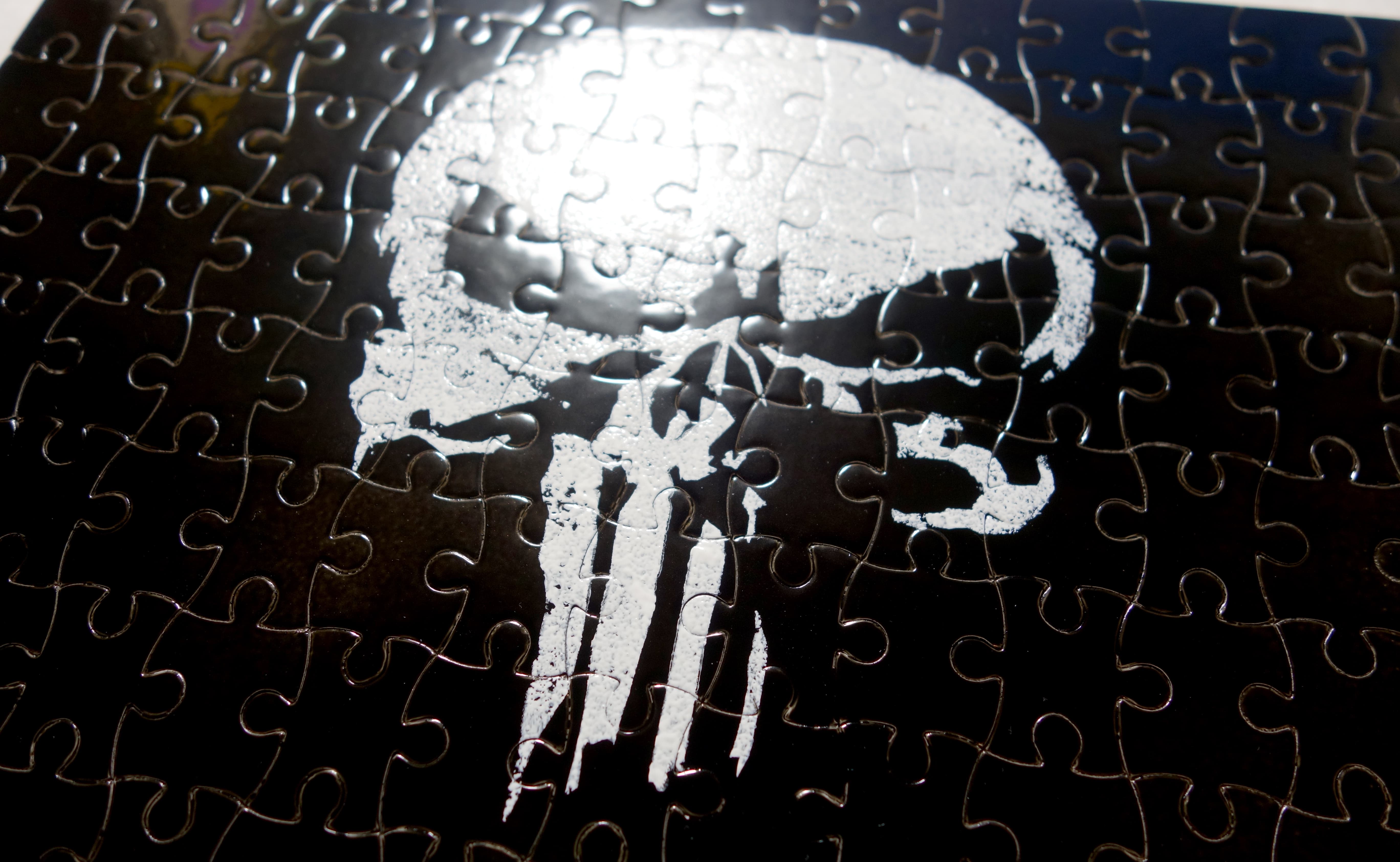 DIY Punisher Jigsaw Puzzle Craft 