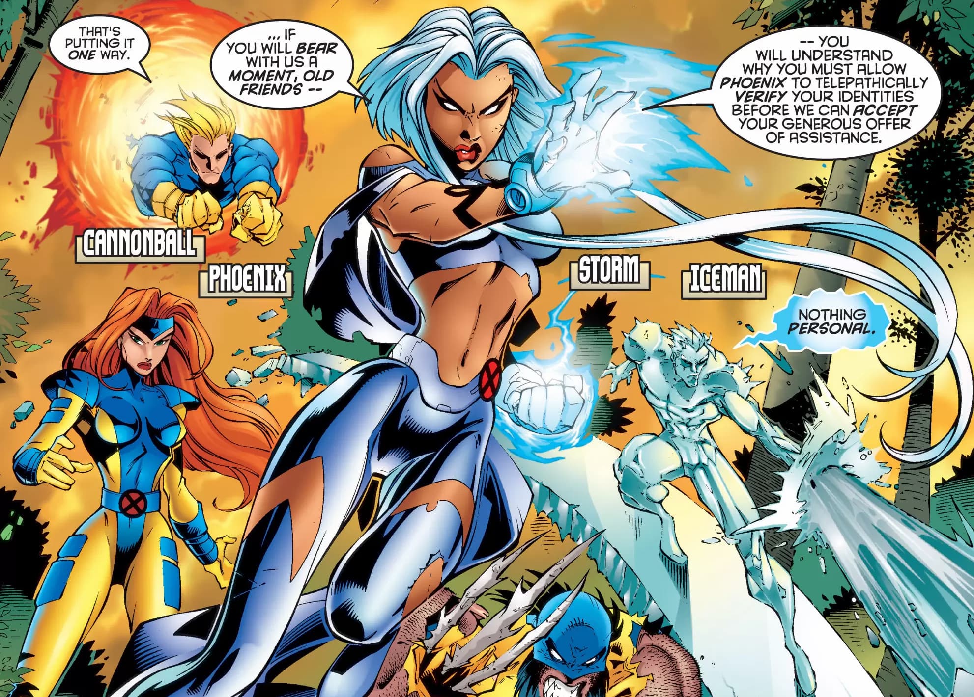 UNCANNY X-MEN (1963) #335 artwork by Joe Madureira, Tim Townsend, Steve Buccellato, and Team Bucce