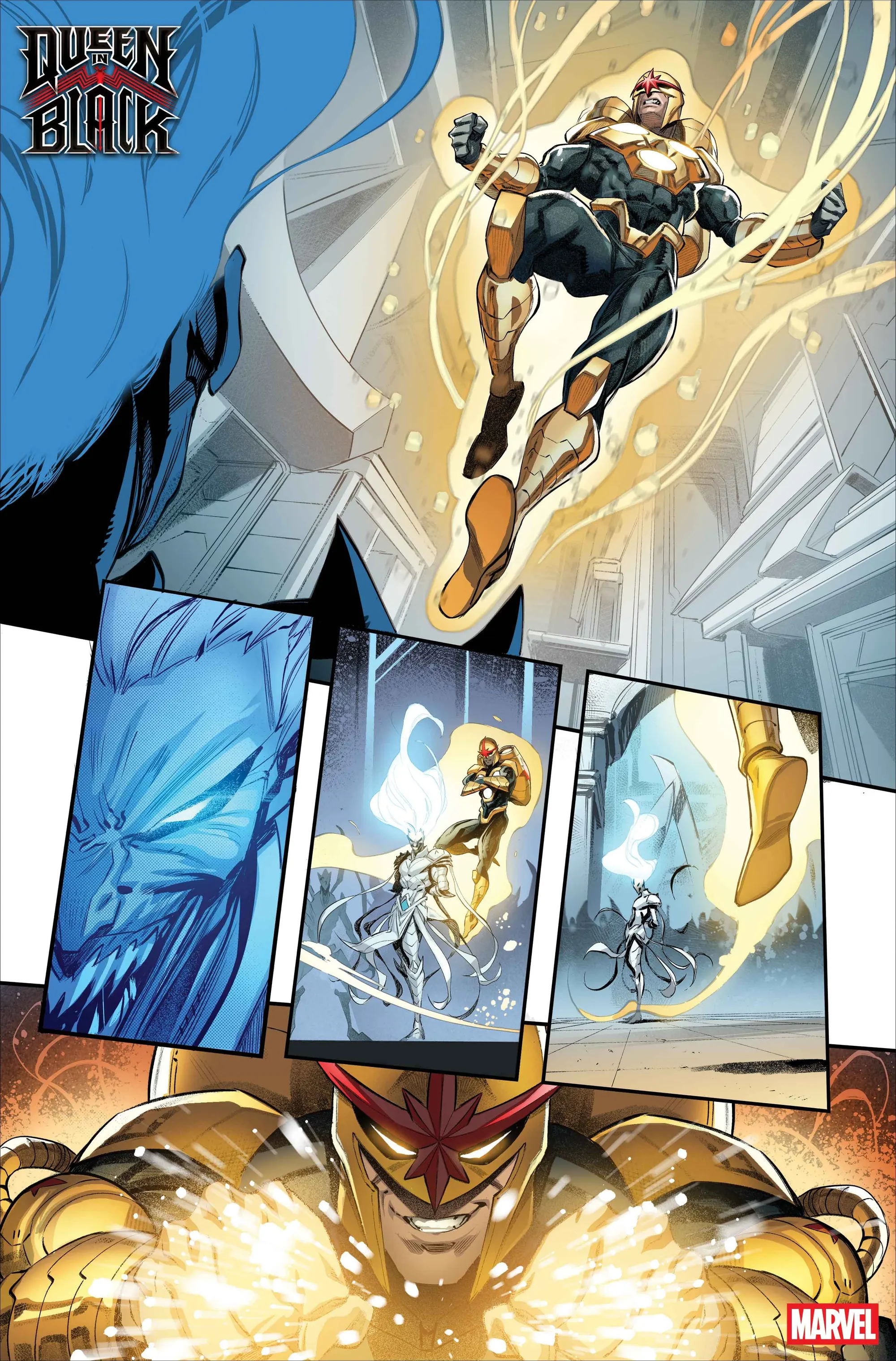 ‘Queen in Black’ #1 Preview Enlists Iron Man, Scarlet Witch, Nova, and ...