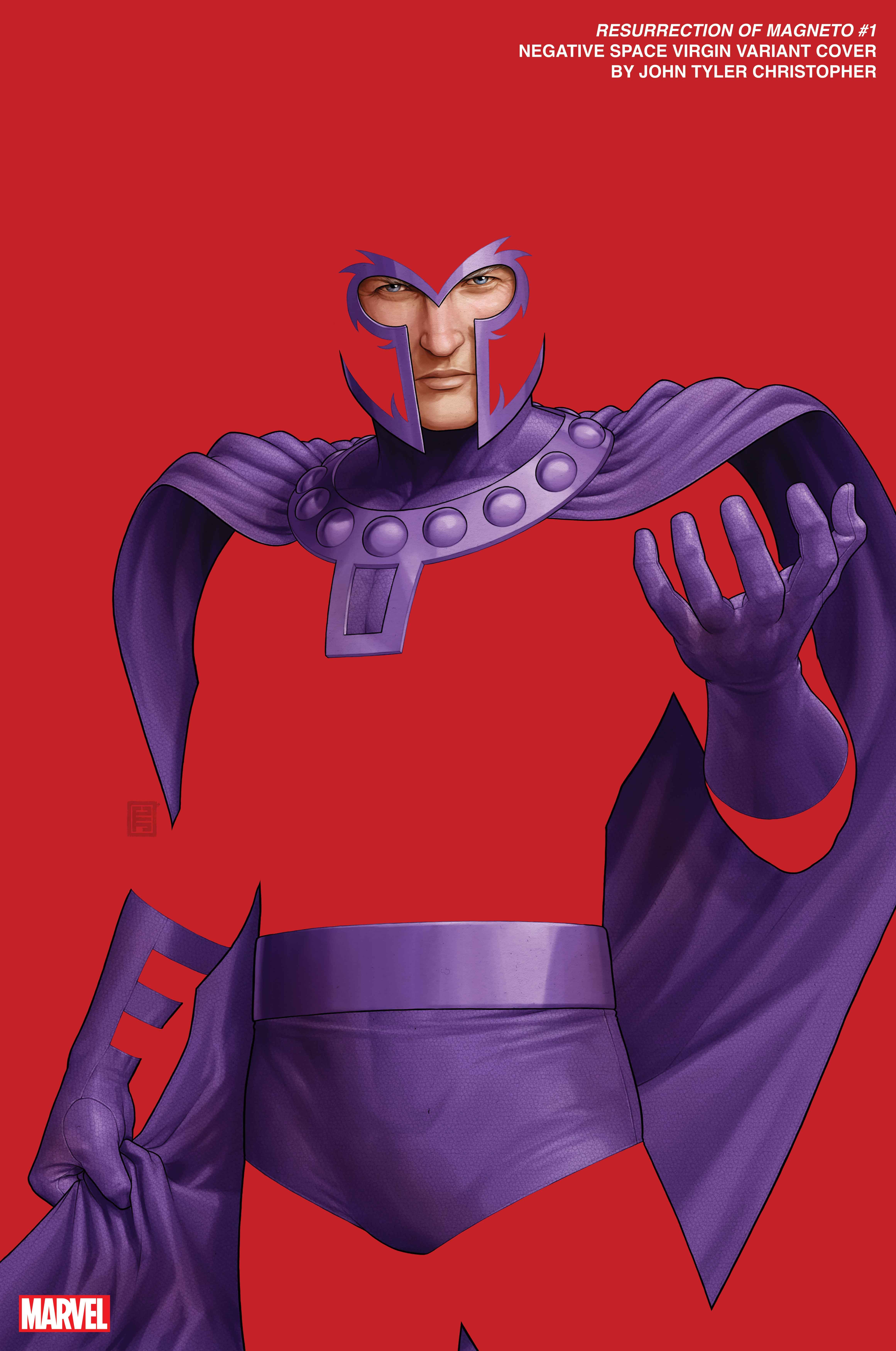 RESURRECTION OF MAGNETO #1 Negative Space Virgin Variant Cover by John Tyler Christopher