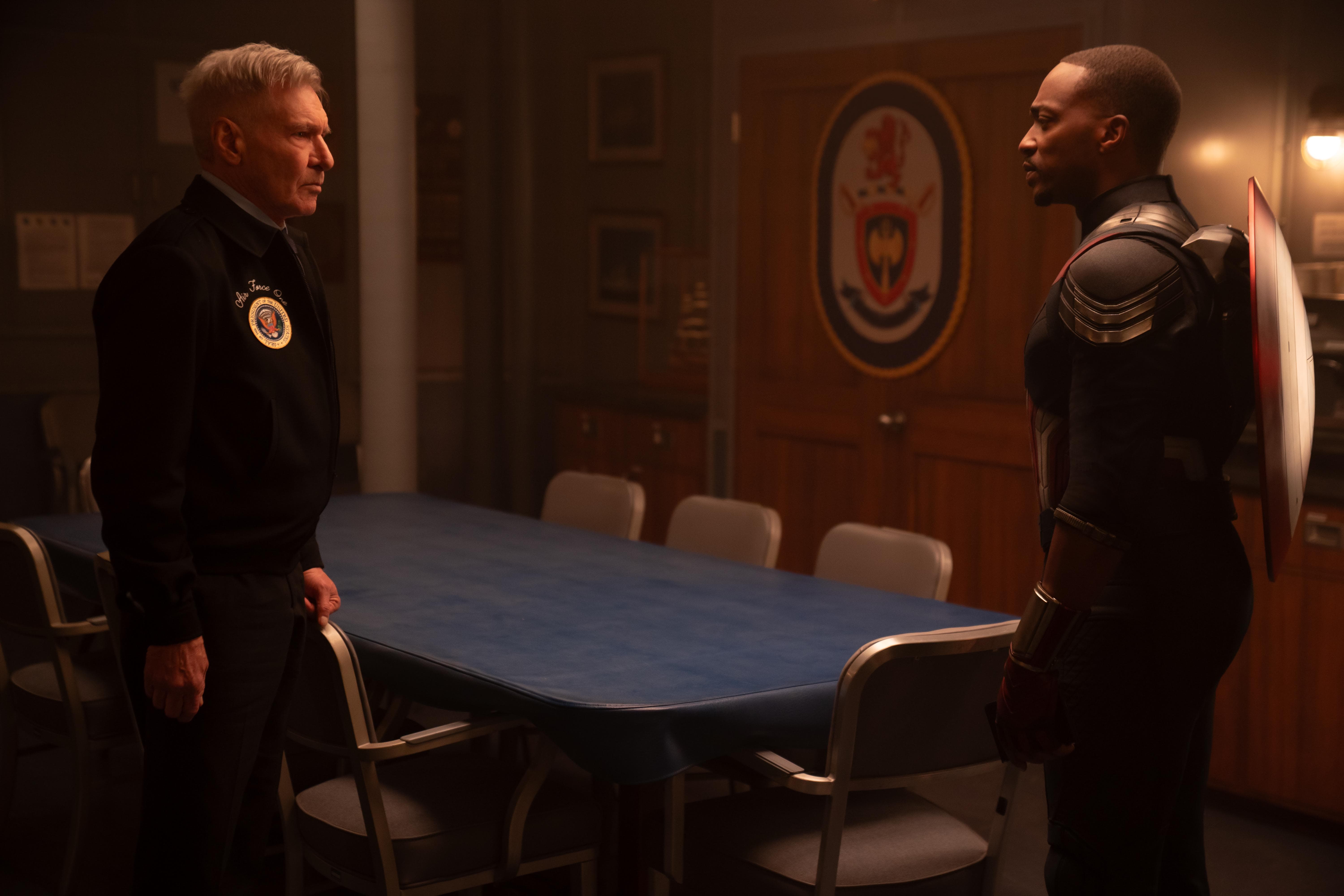Anthony Mackie and Harrison Ford in 'Captain America: Brave New World'