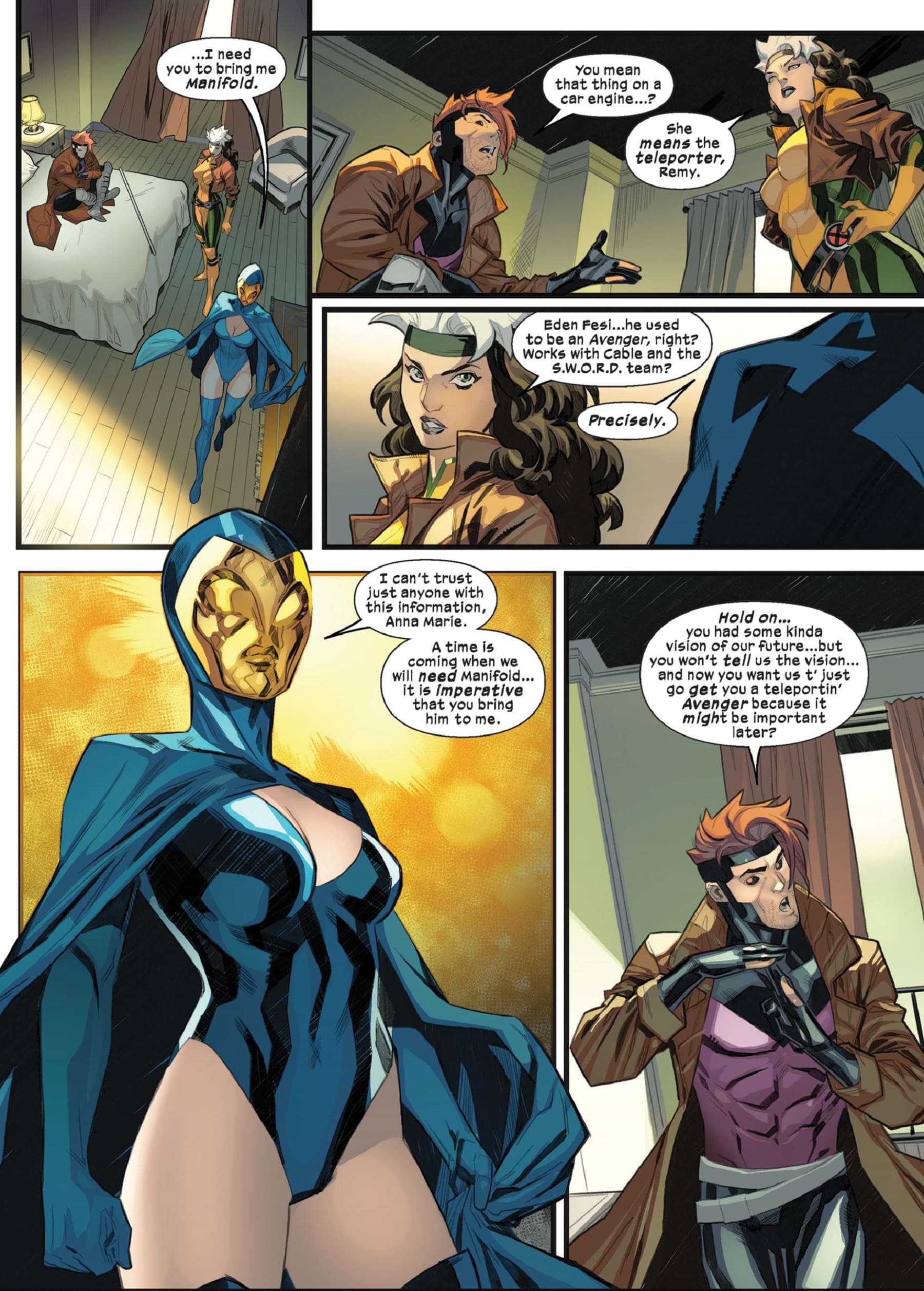 Rogue gets her mission to retrieve Manifold in ROGUE & GAMBIT (2023) #1.