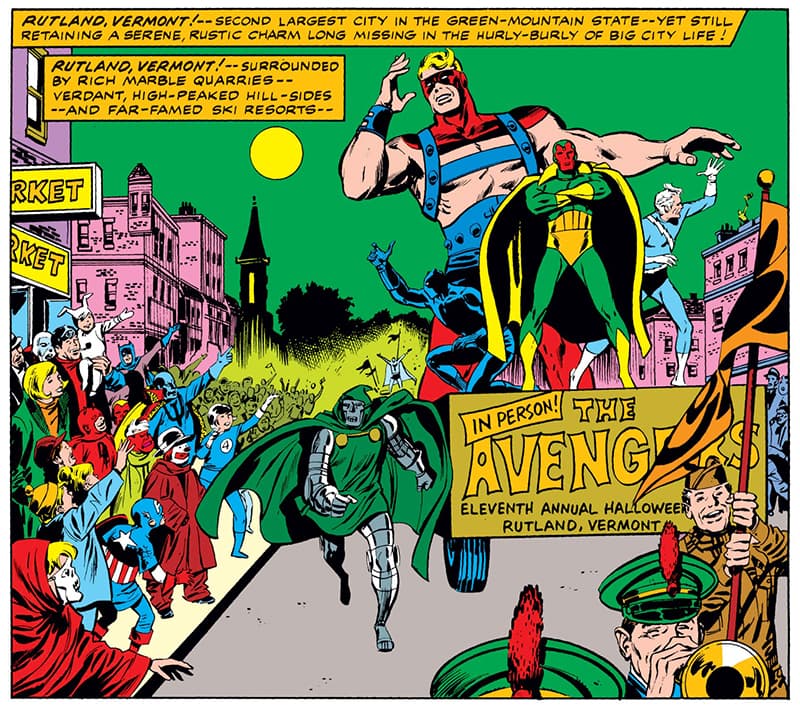 Avengers visit the Rutland Halloween Parade