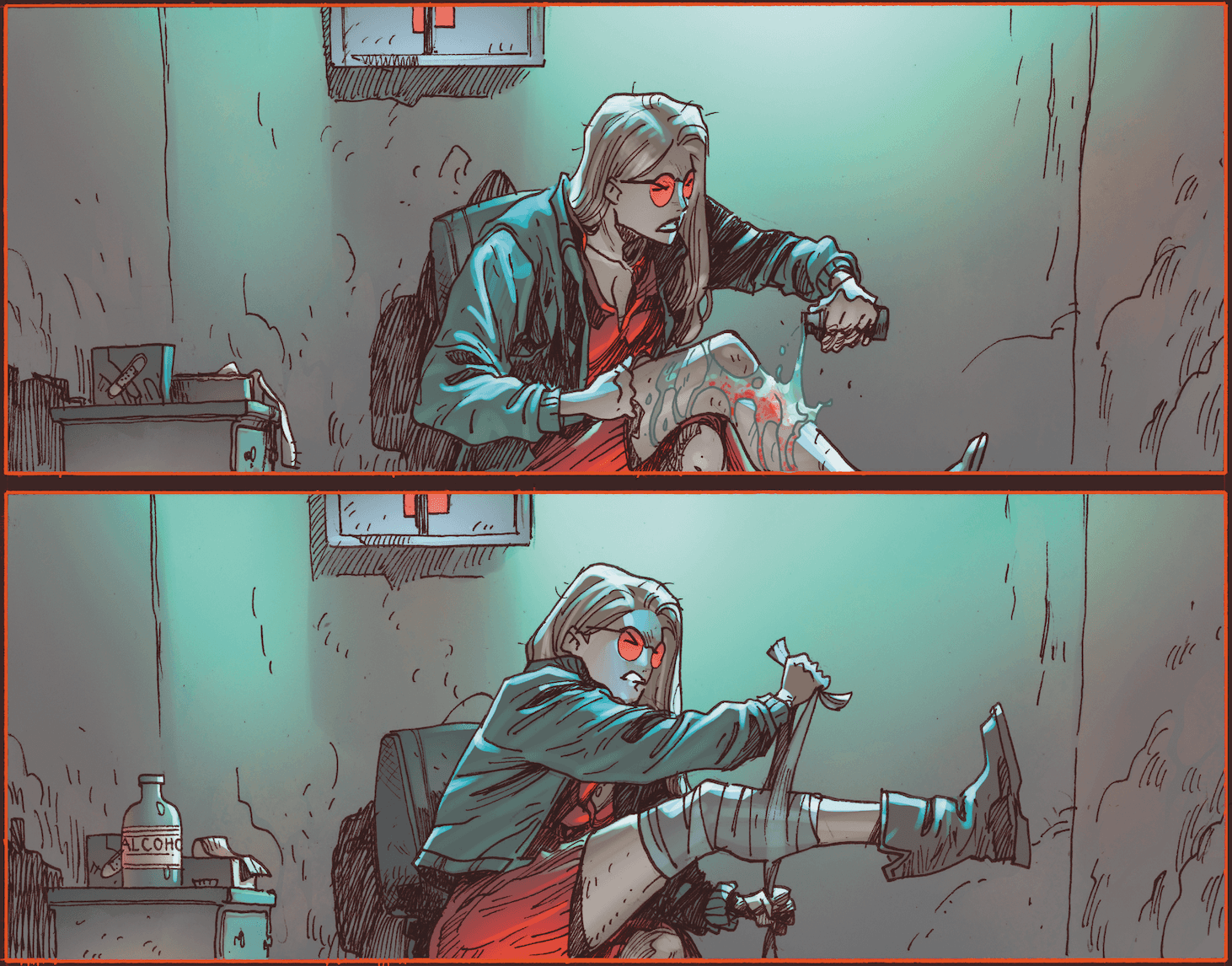 Interior art by Filipe Andrade with colors by Jesus Aburtov