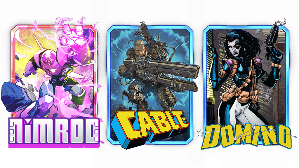 MARVEL SNAP Nimrod Cable Domino Variants