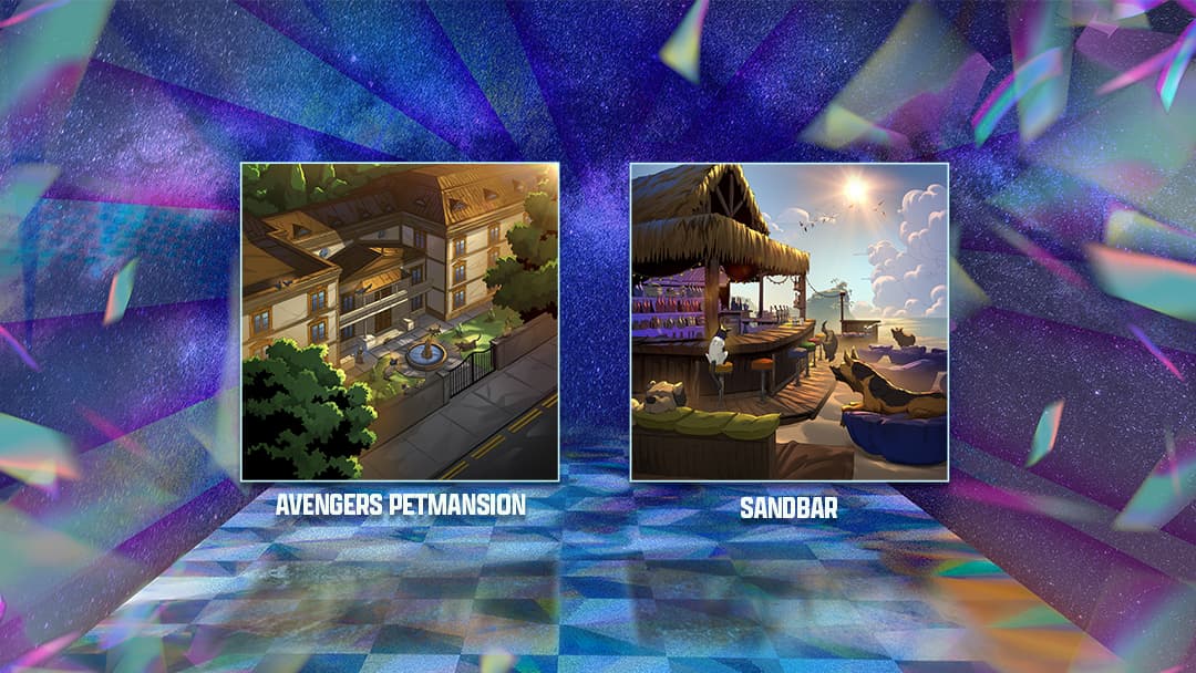 MARVEL SNAP Animals Assemble Locations Pet Mansion The Sandbar