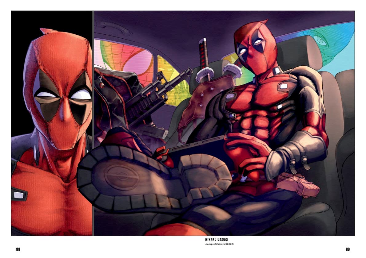 Interior Page from Marvel Comics: A Manga Tribute featuring Deadpool