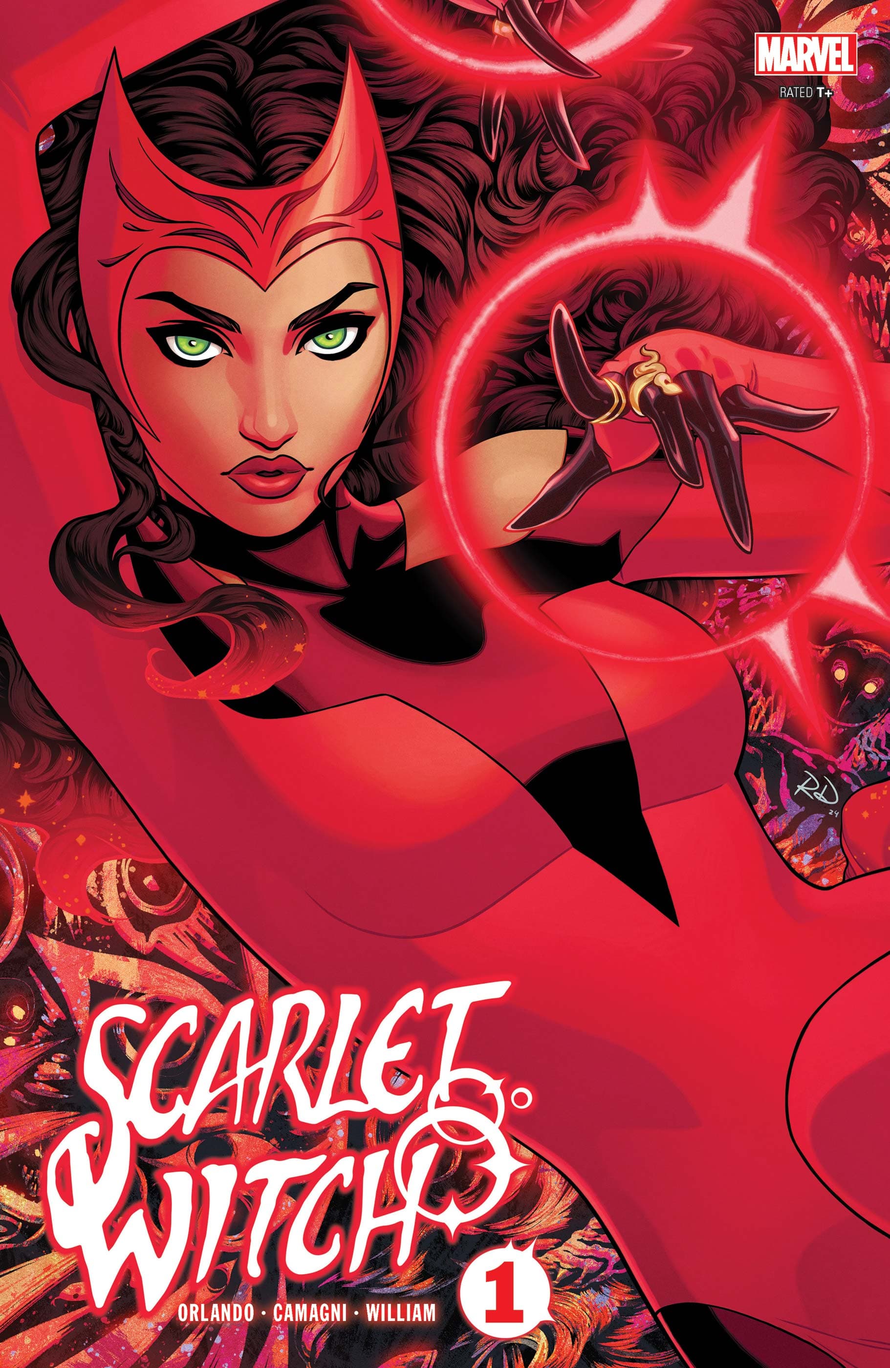 SCARLET WITCH (2024) #1 cover by Russell Dauterman