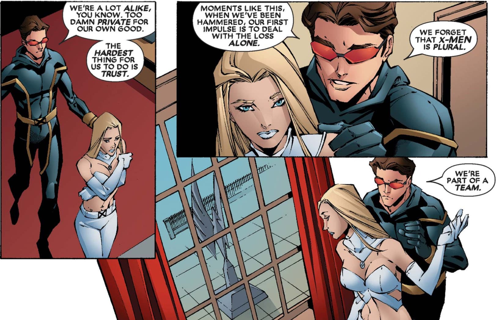 Scott and Emma after House of M