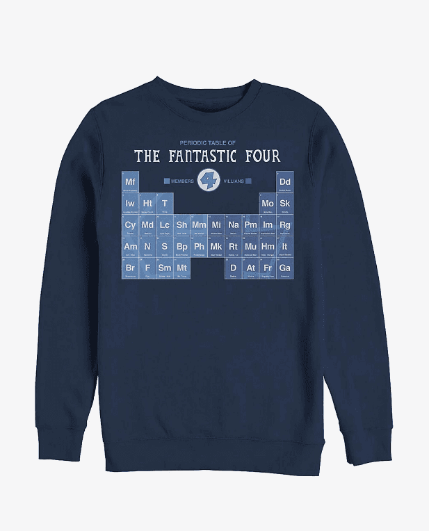 Marvel Fantastic Four Periodic FF Sweatshirt