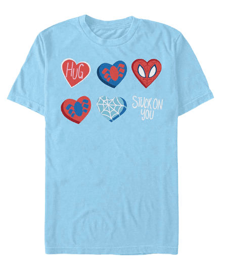 Spider Hearts t-shirt / shop it <a href=https://www.hottopic.com/product/marvel-avengers-spider-hearts-t-shirt/15128055.html>here</a>