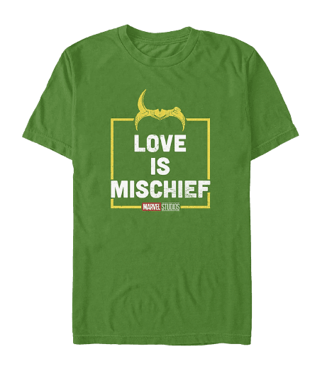 Love is Mischief t-shirt / shop it <a href=https://www.hottopic.com/product/marvel-loki-love-is-mischief-t-shirt/16061538.html>here</a>