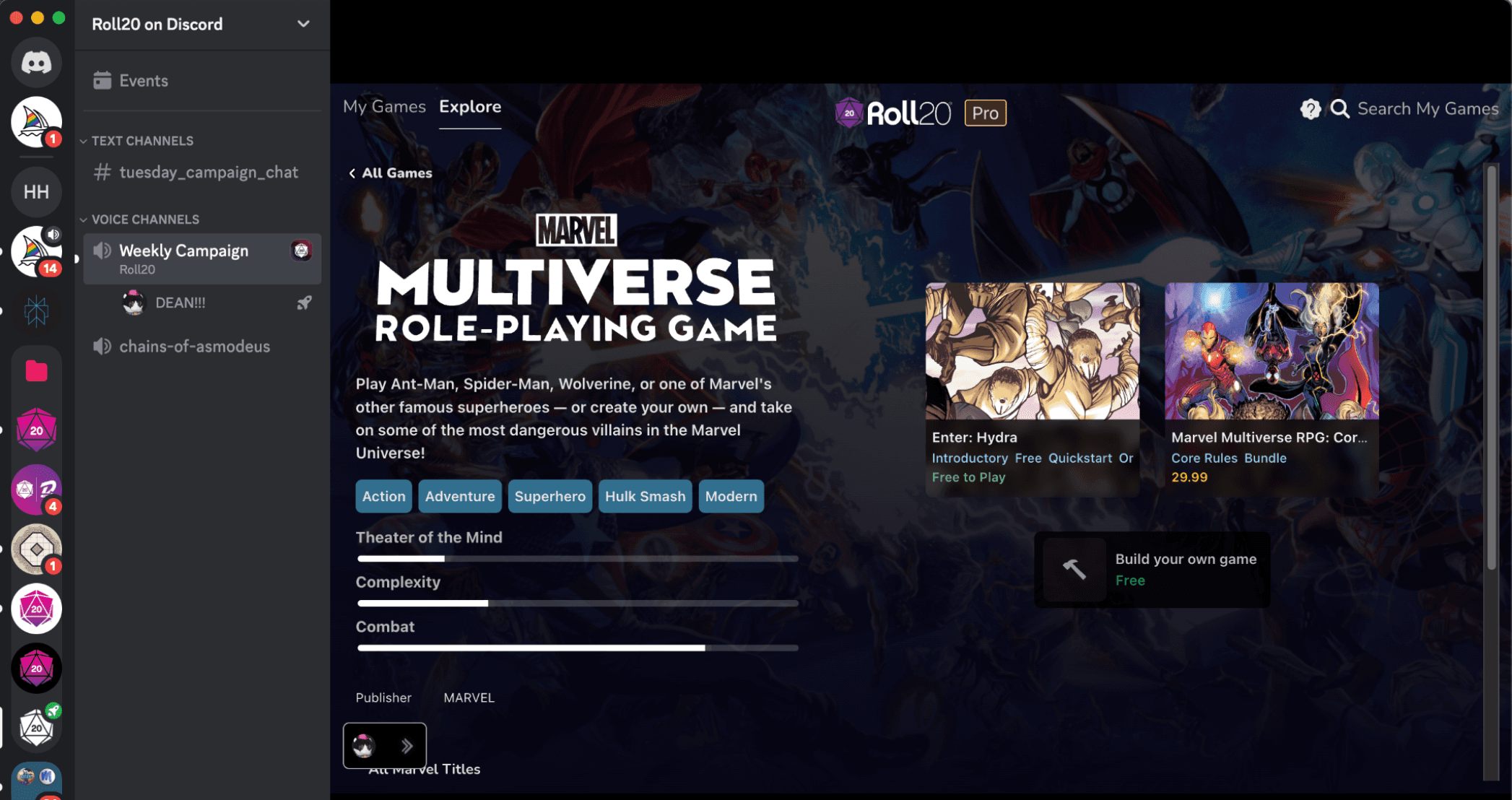 Marvel RPG Discord Server