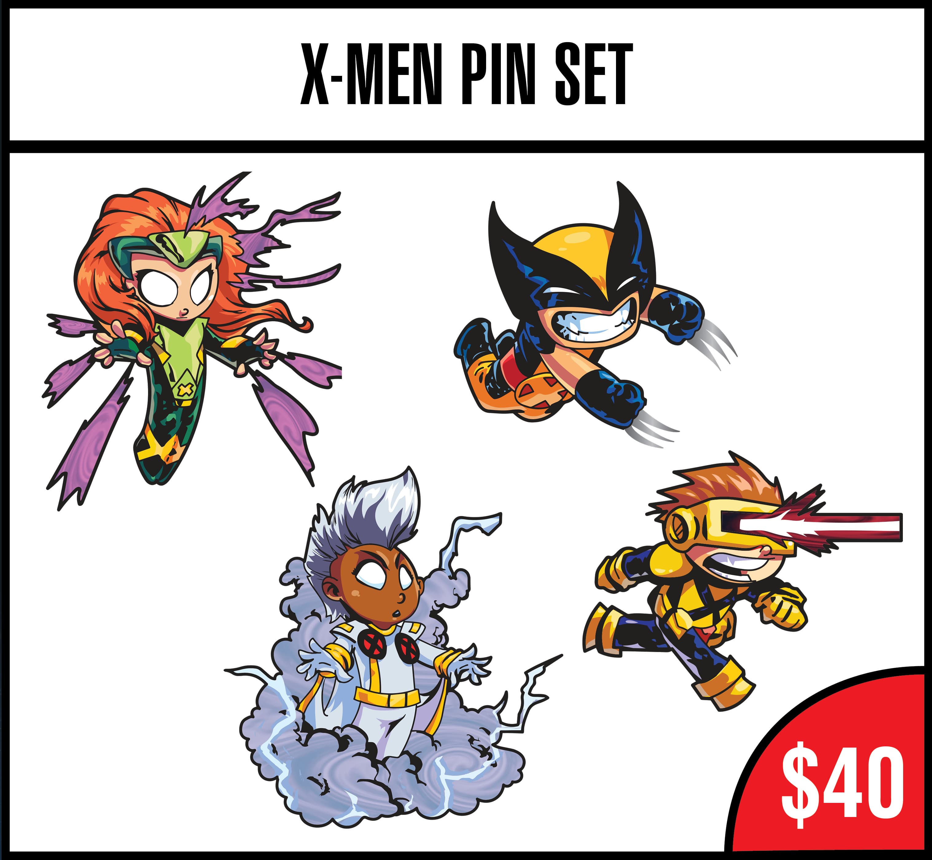 San Diego Comic-Con 2025 X-Men Pin Set