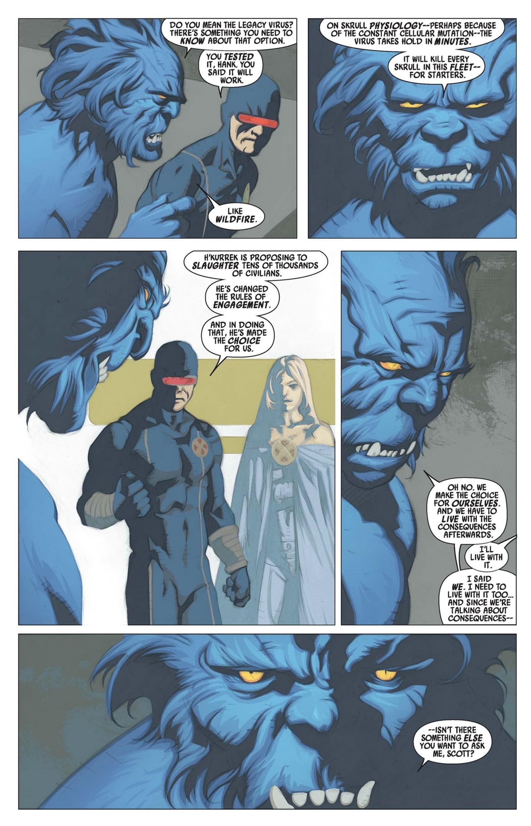 SECRET INVASION: X-MEN (2008) #4 page by Mike Carey, Cary Nord, and Ma Sepulveda