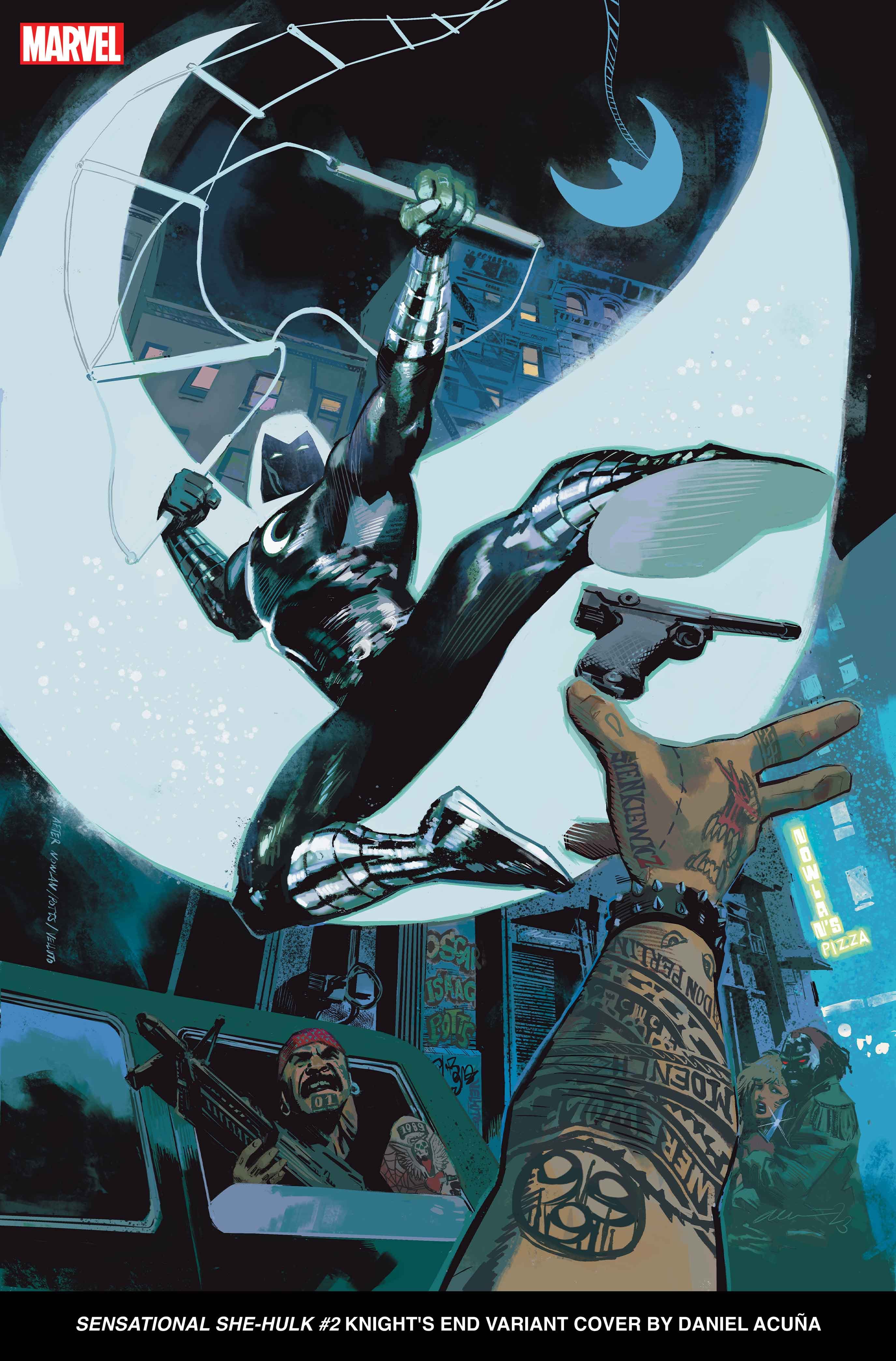 SENSATIONAL SHE-HULK #2 Knight's End Variant Cover by Daniel Acuña