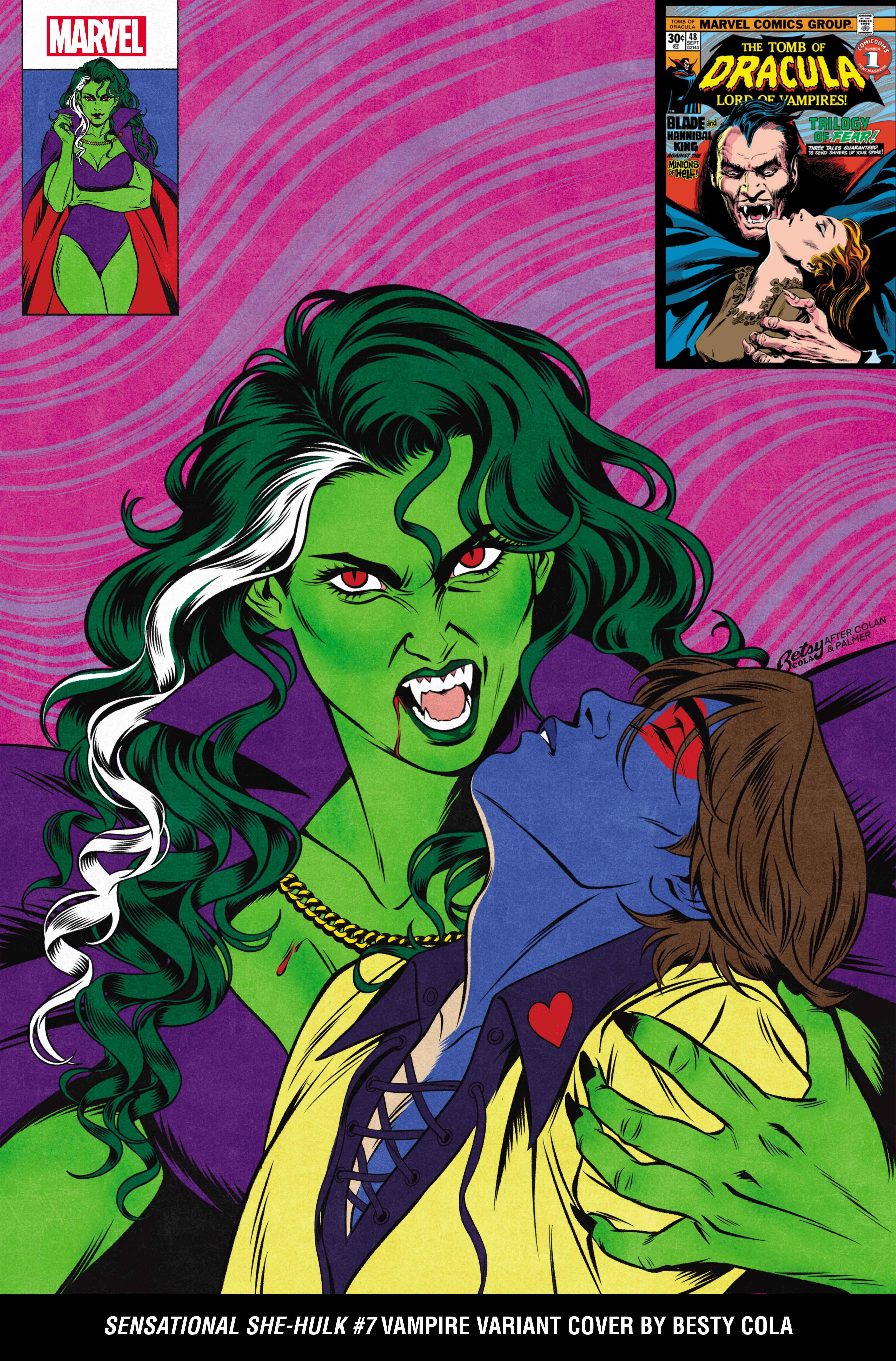 SENSATIONAL SHE-HULK #7 Vampire Variant Cover by Betsy Cola