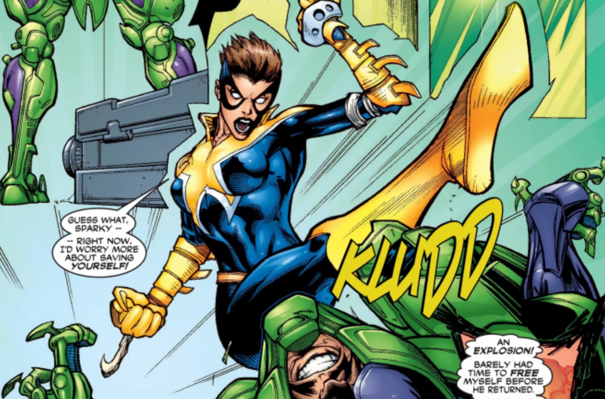 X-MEN (1991) #100 artwork by Leinil Francis Yu, Mark Morales and Liquid! Graphics