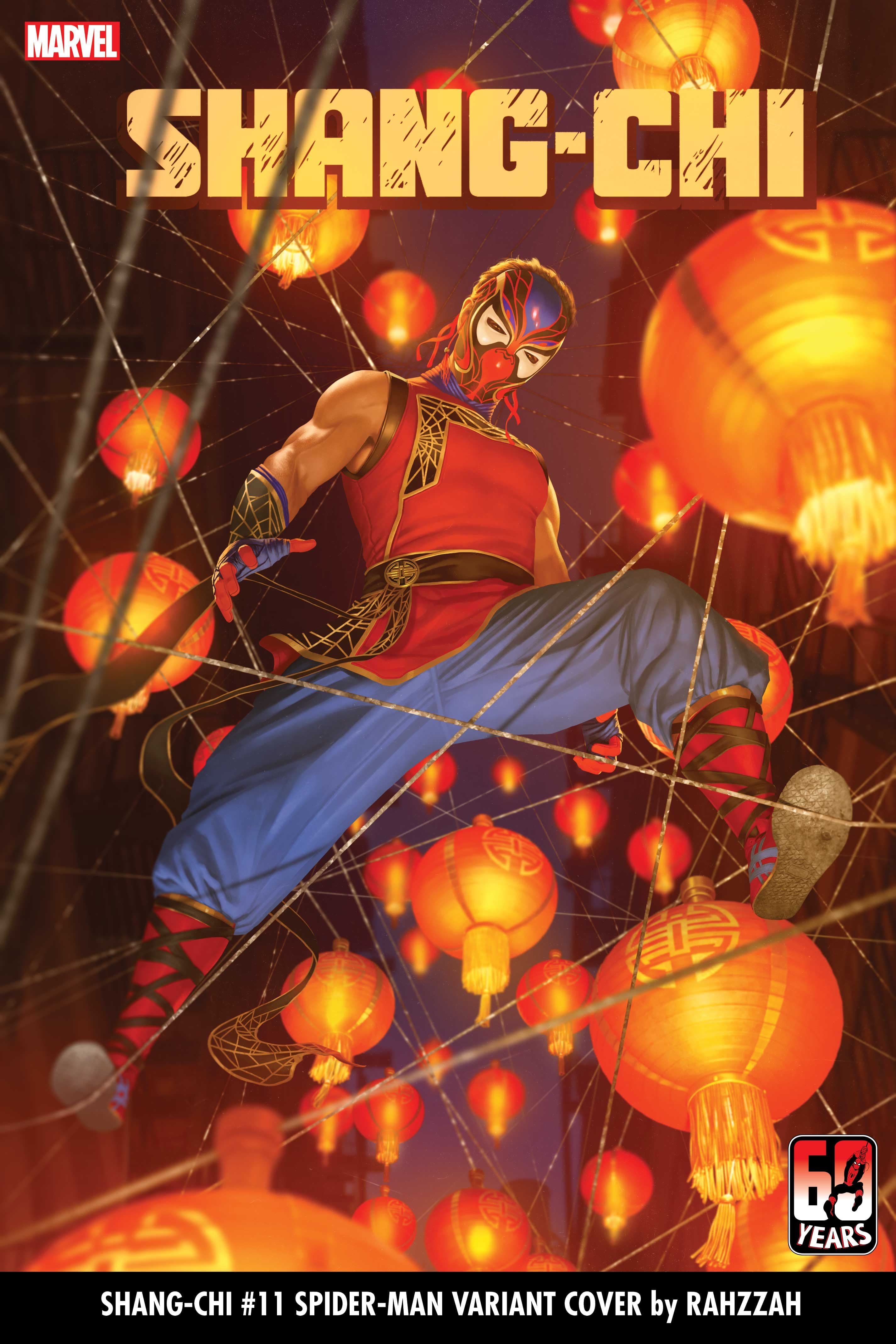 SHANG-CHI #11 SPIDER-MAN VARIANT COVER by RAHZZAH
