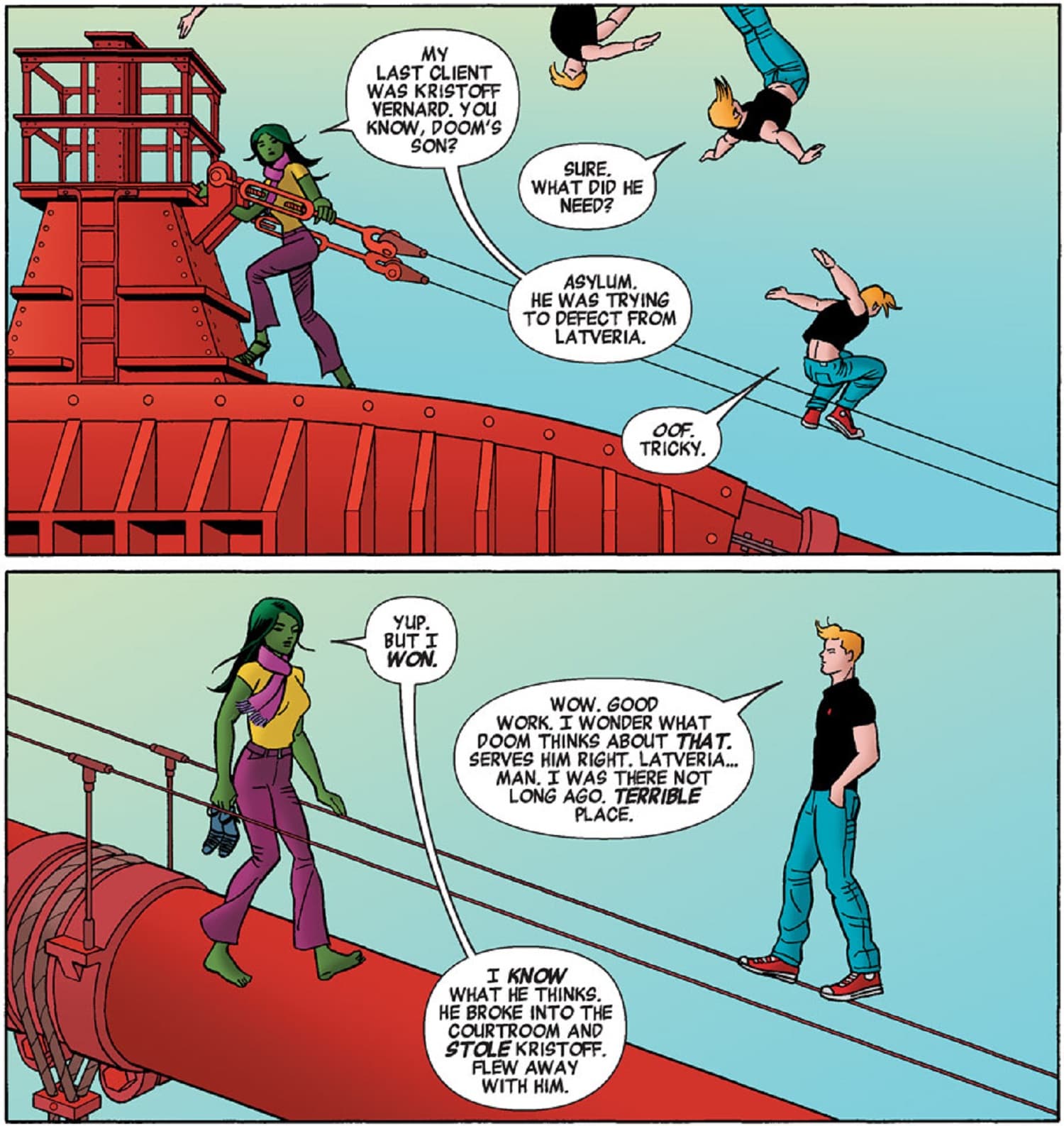 SHE-HULK (2014) #4 by Charles Soule, Javier Pulido, and Muntsa Vicente.