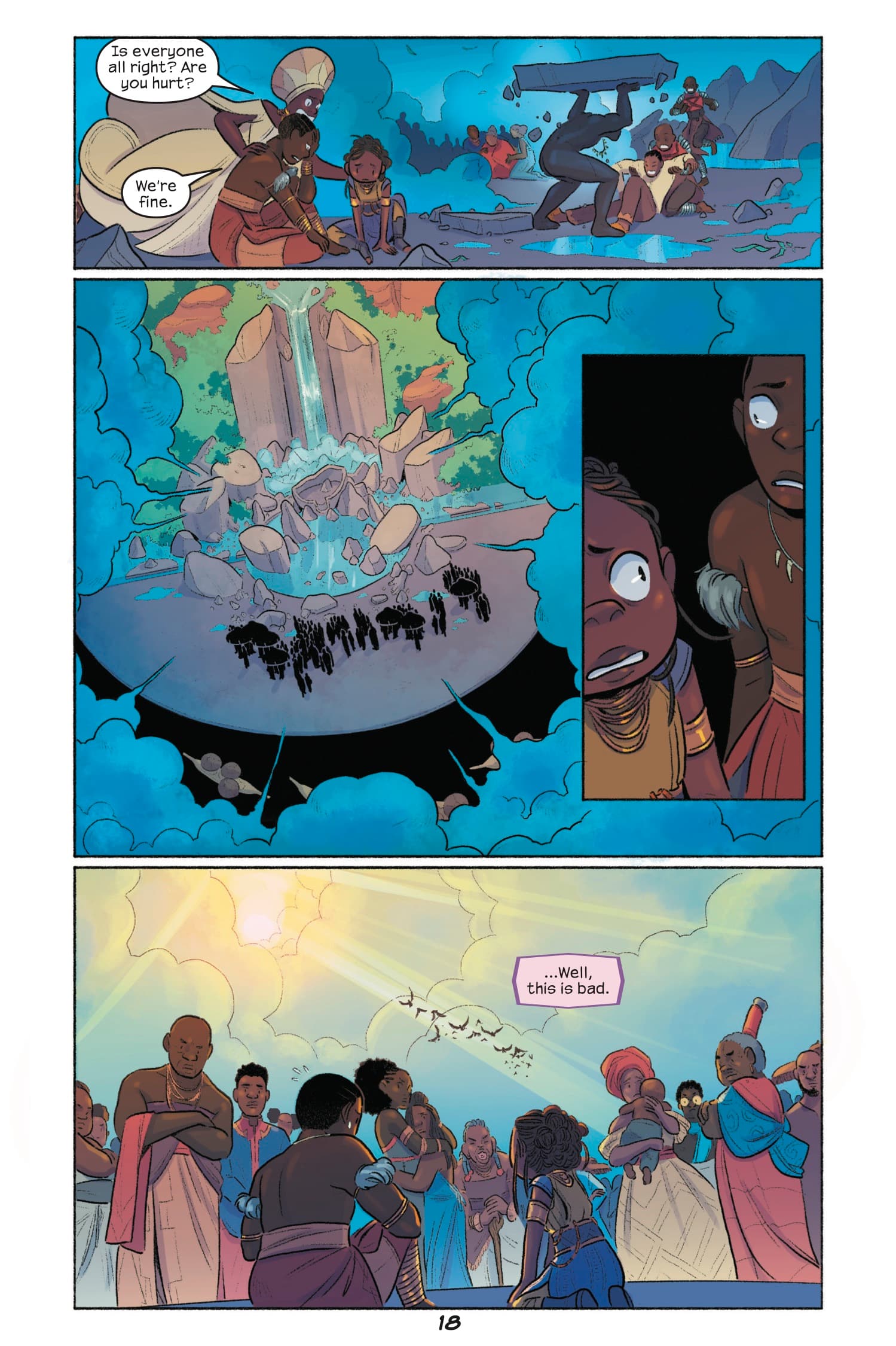 Shuri and T'Challa: Into the Heartlands interior