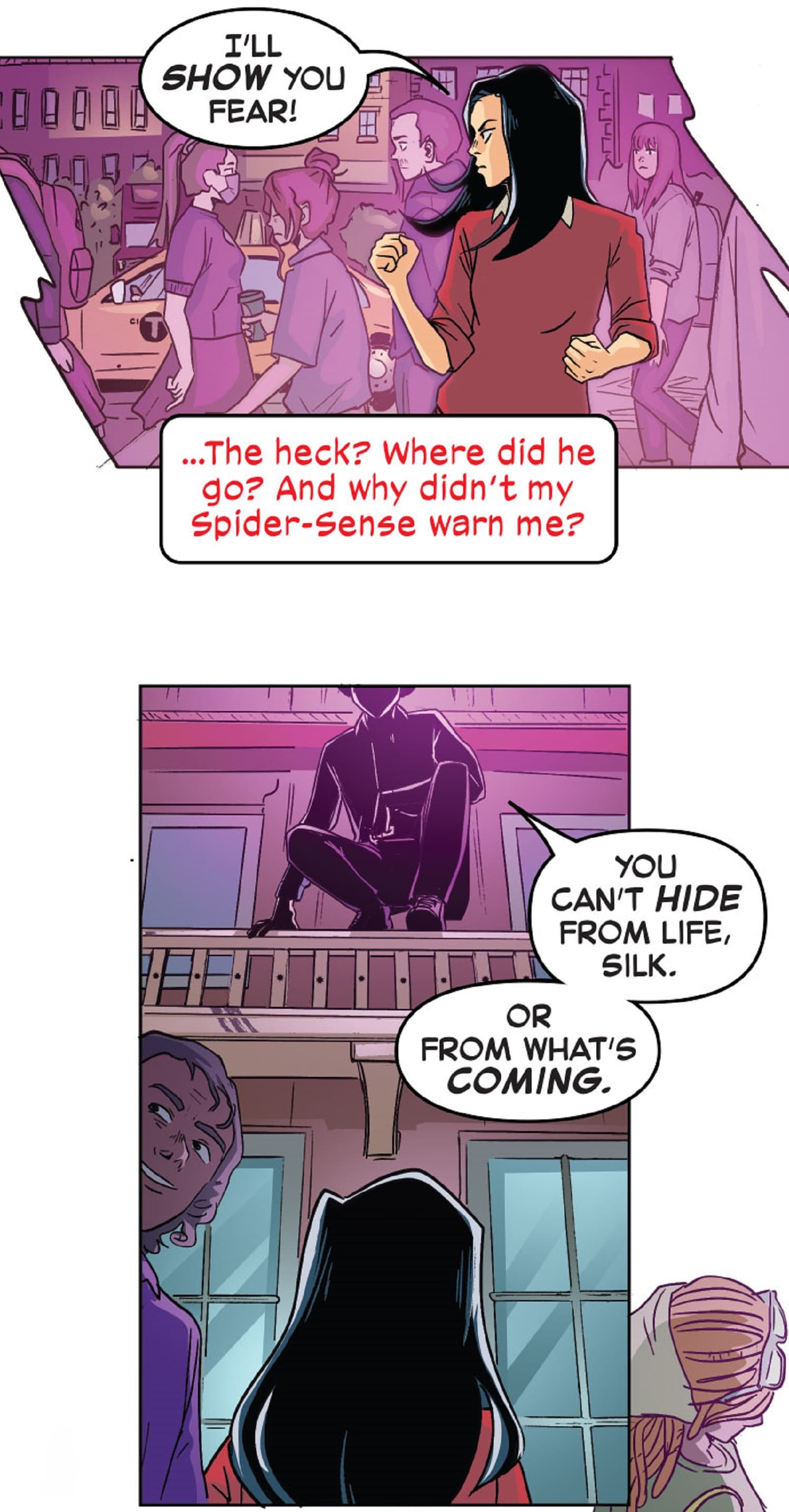 Preview panels from SPIDER-VERSE UNLIMITED INFINITY COMIC #40.