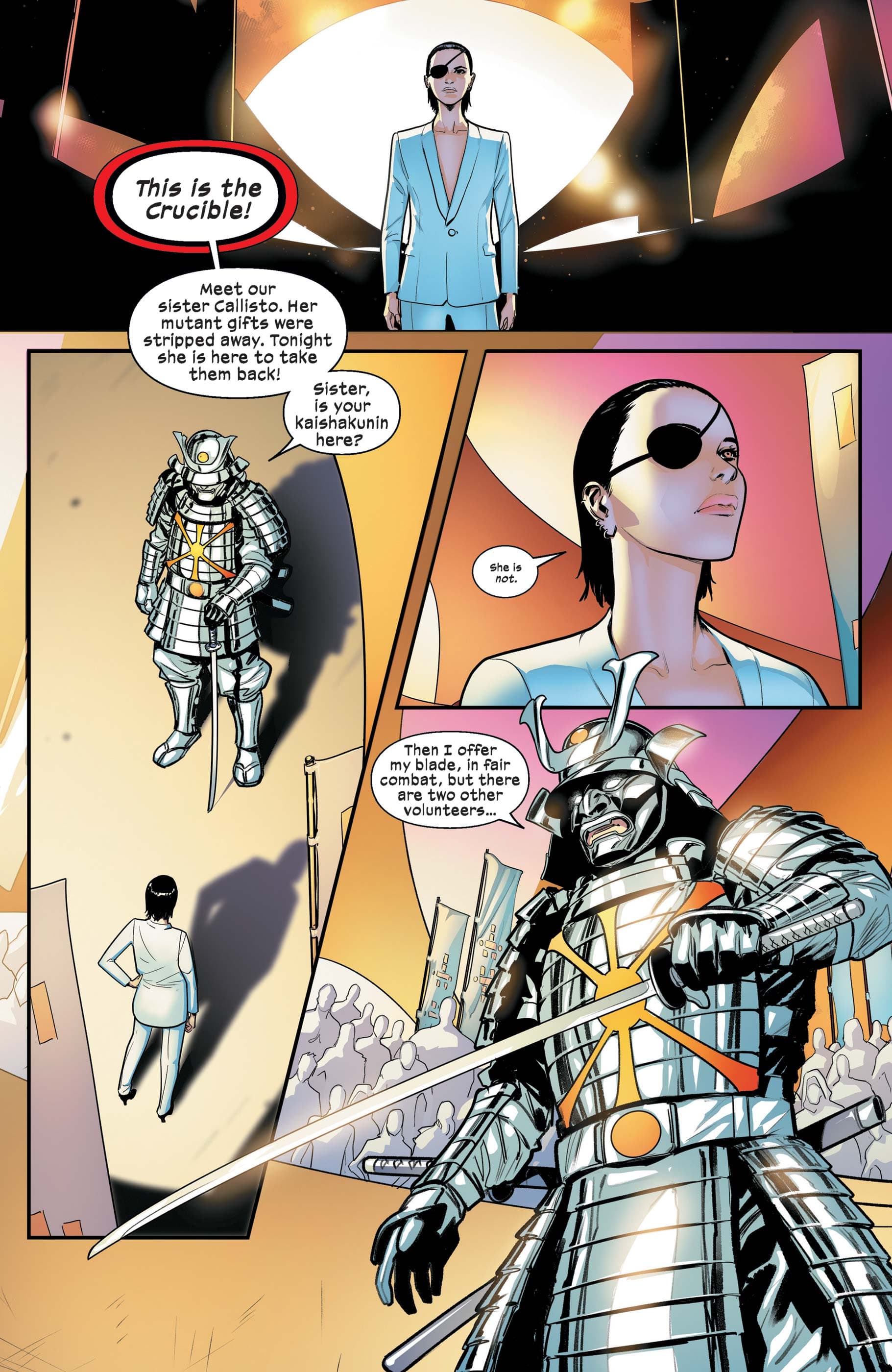 MARAUDERS (2019) #17 Silver Samurai in charge of the Crucible