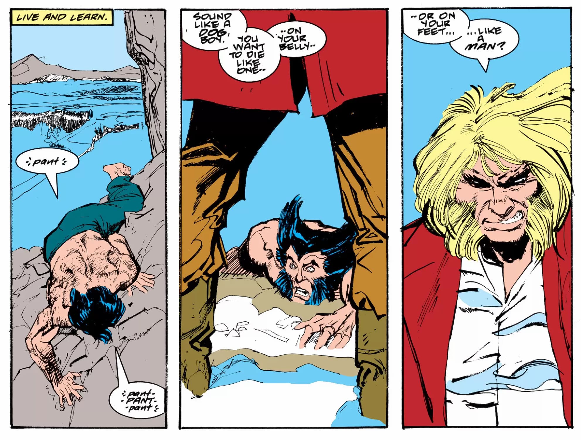 WOLVERINE (1988) #10 artwork by John Buscema, Bill Sienkiewicz, and Mike Rockwitz