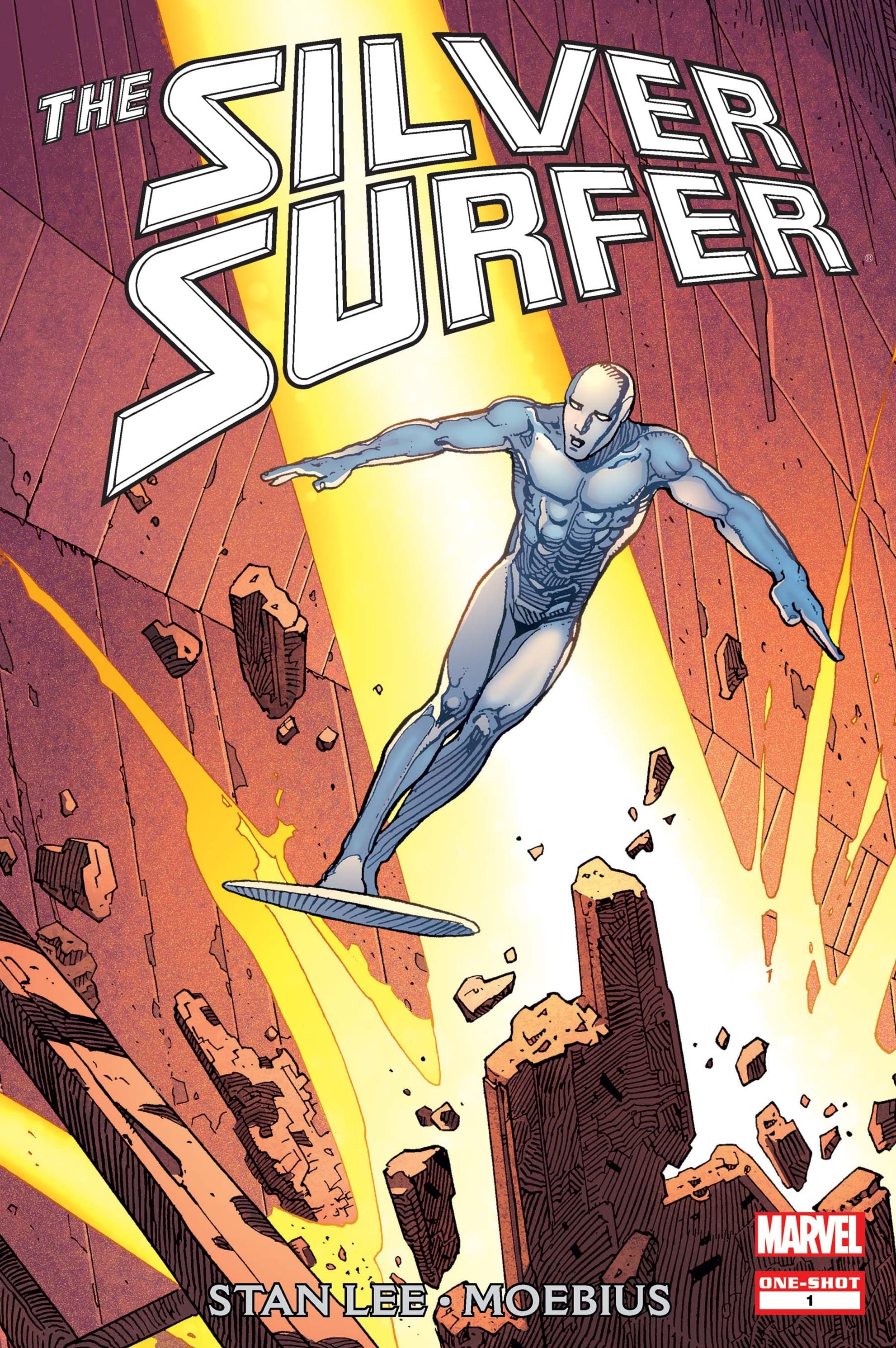 SILVER SURFER: PARABLE (1988) cover by Moebius