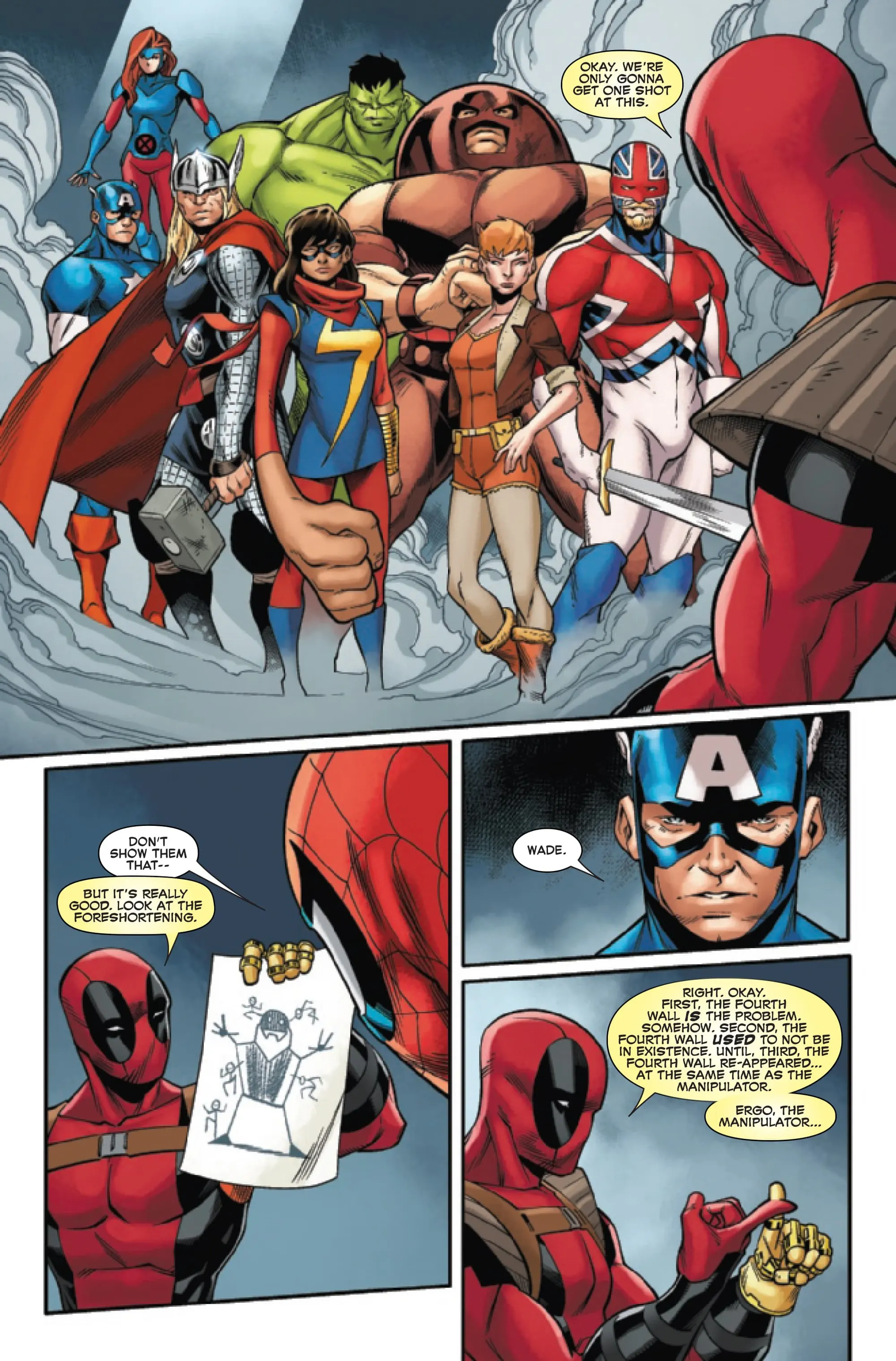Spider-Man and Deadpool Make a Break for Meta in 